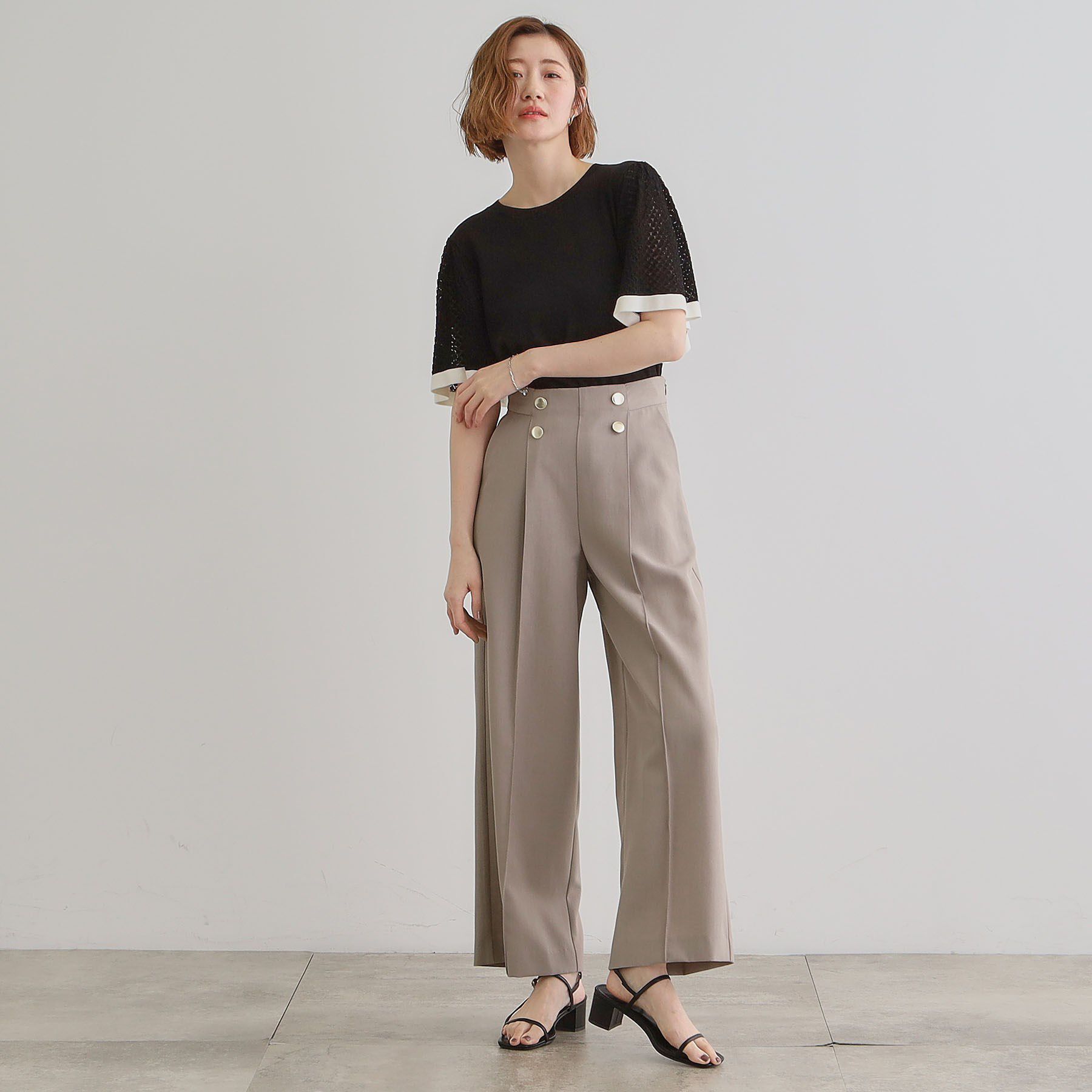 grove「さらっと快適　ピンタックマリンパンツ」|その他|