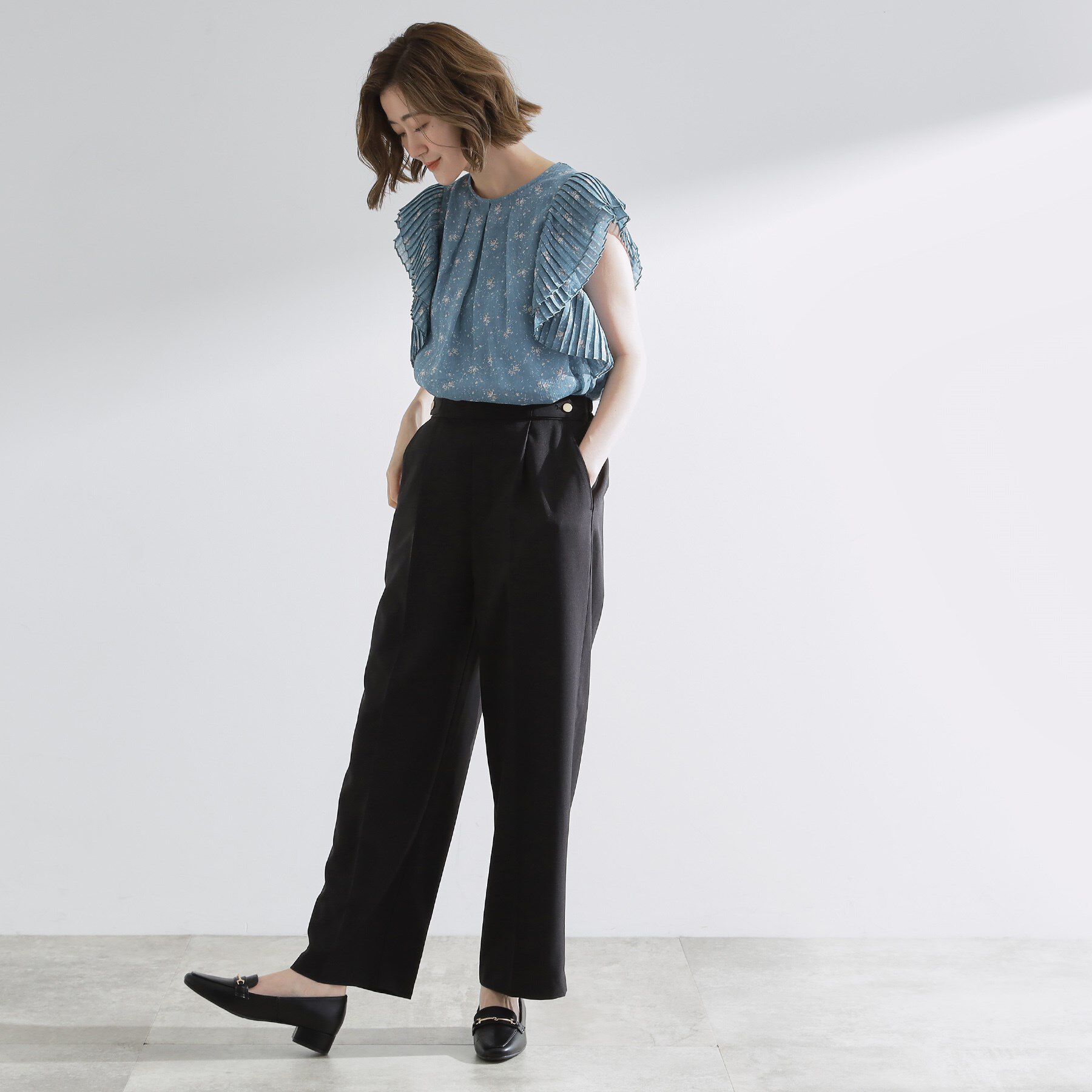 grove「【洗える/美脚ラインキープ】ワイドパンツ」|その他|