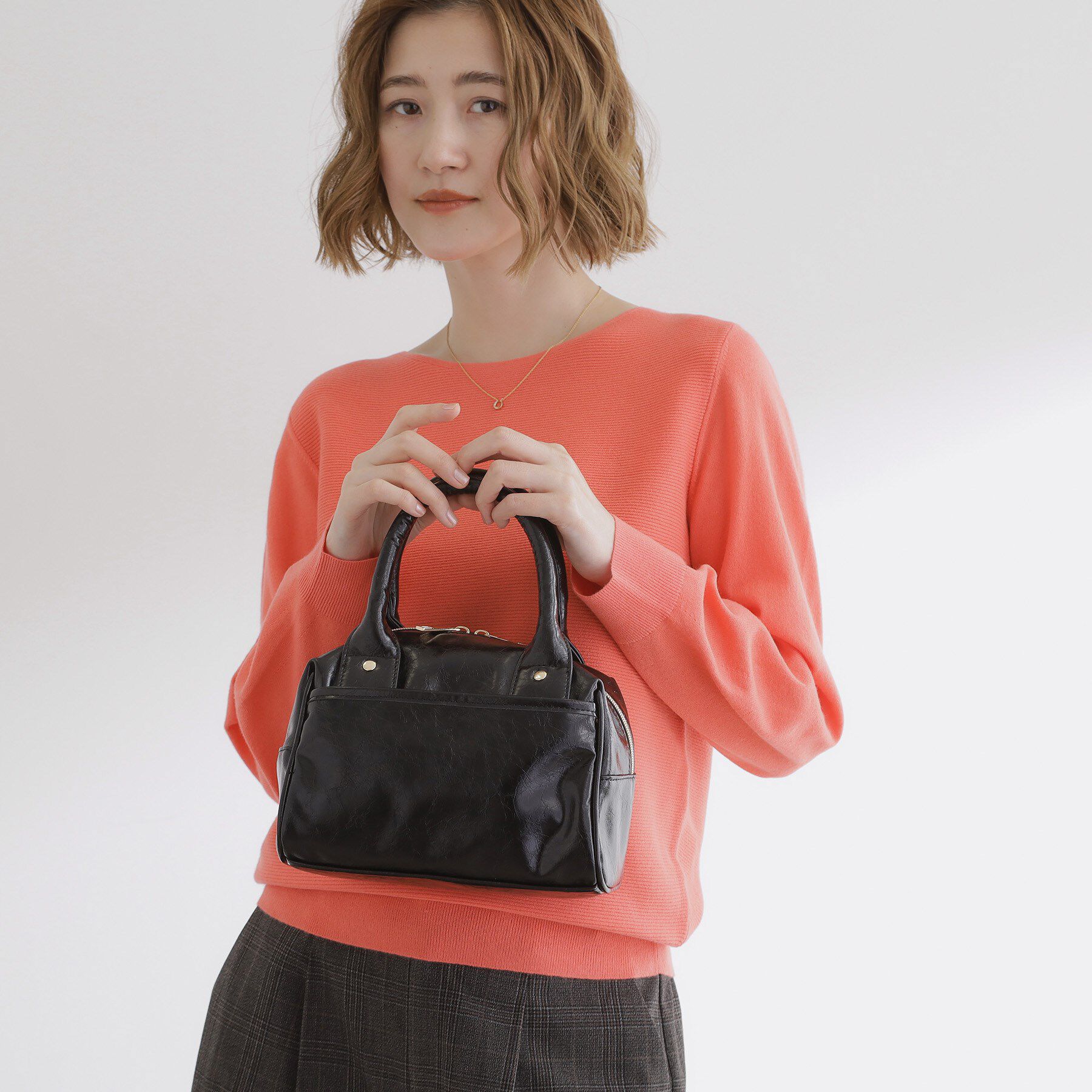 grove「ワイドハンドル2WAYボストンバッグ」|ボストンバッグ|