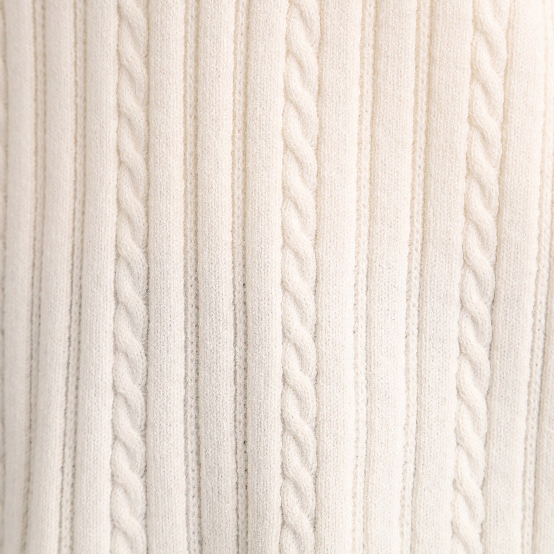 grove「【毛玉軽減／洗える】クロップドミニケーブルニット」|ニット・セーター|