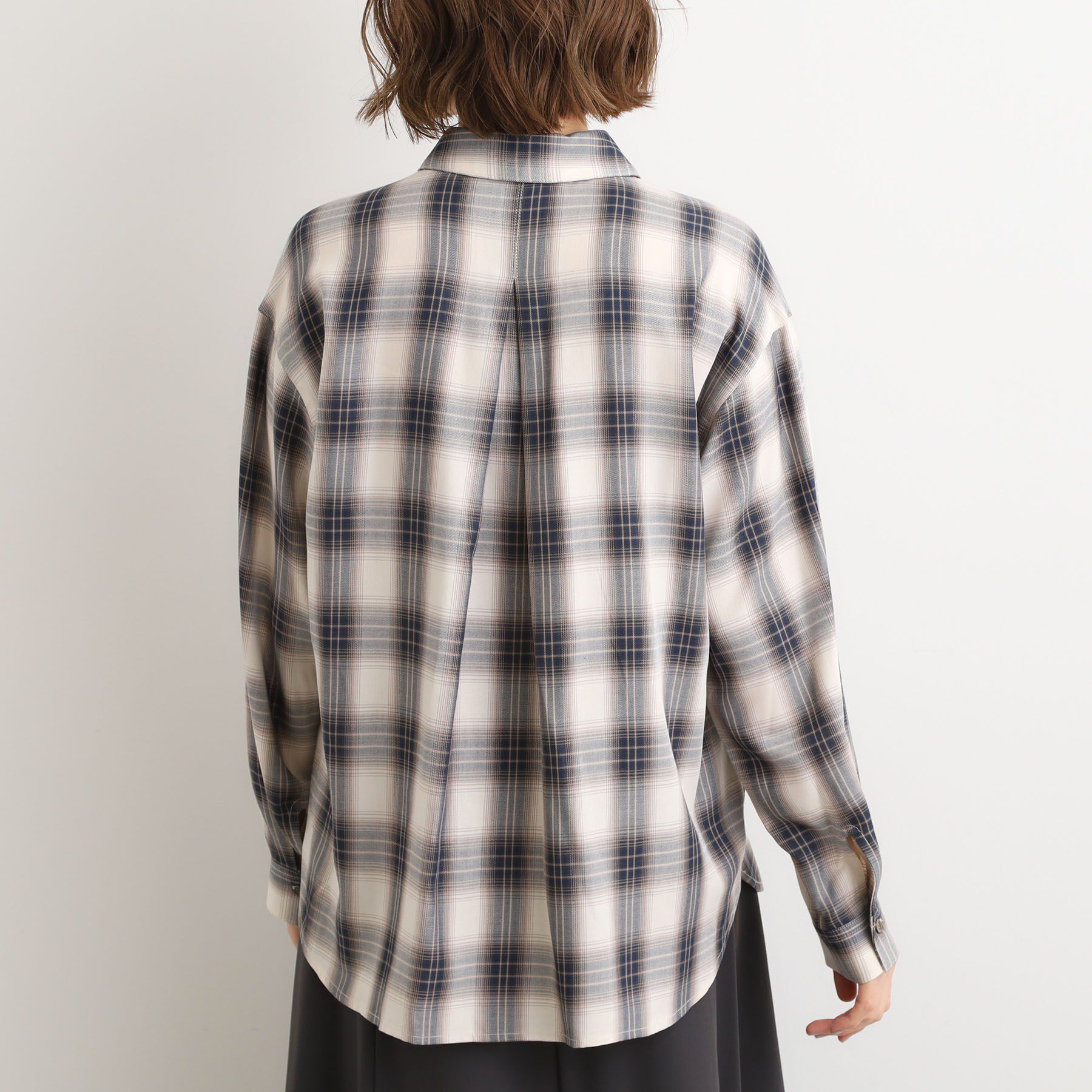 grove「今の季節にちょうどいい　オンブレーチェックシャツ」|シャツ・ブラウス|