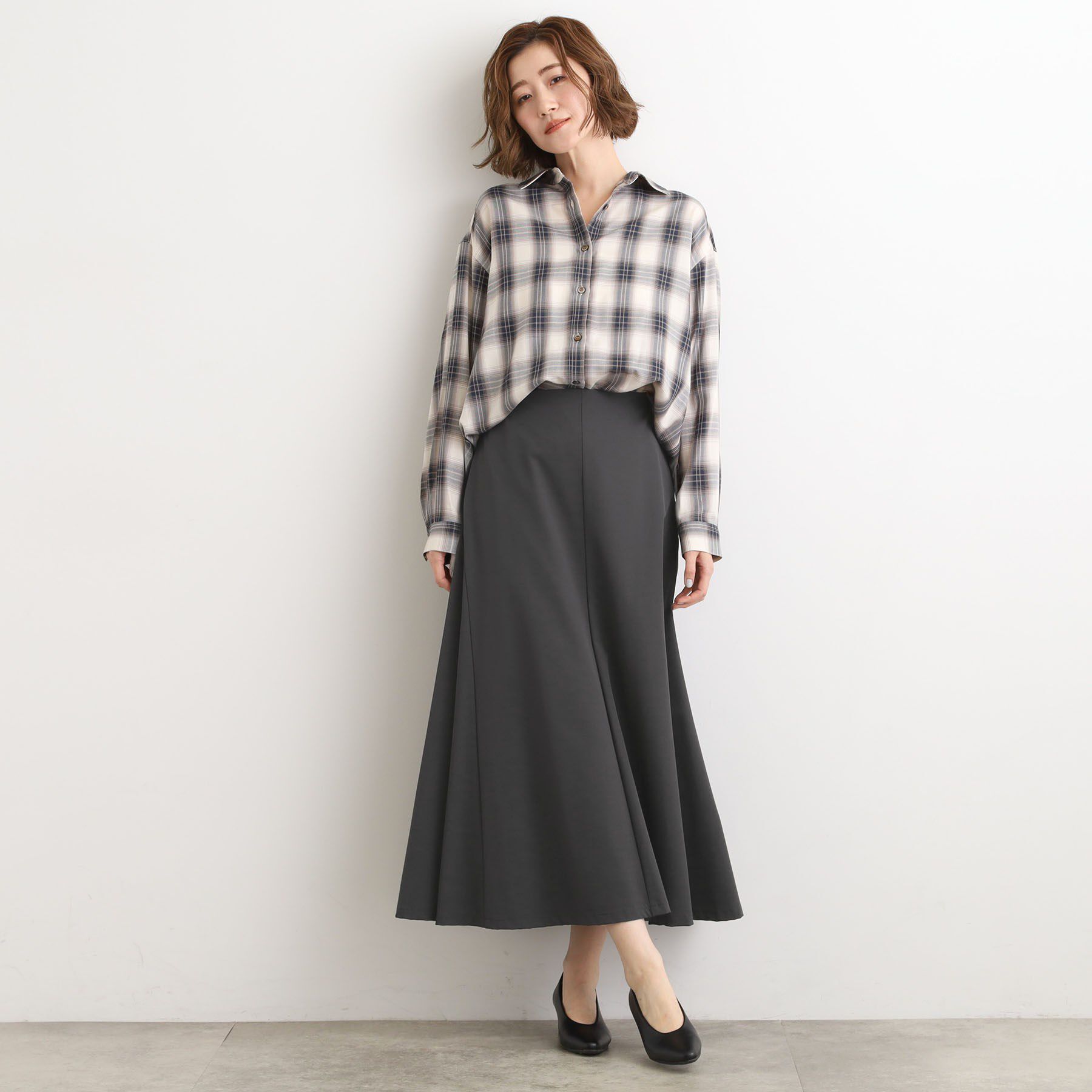 grove「今の季節にちょうどいい　オンブレーチェックシャツ」|シャツ・ブラウス|