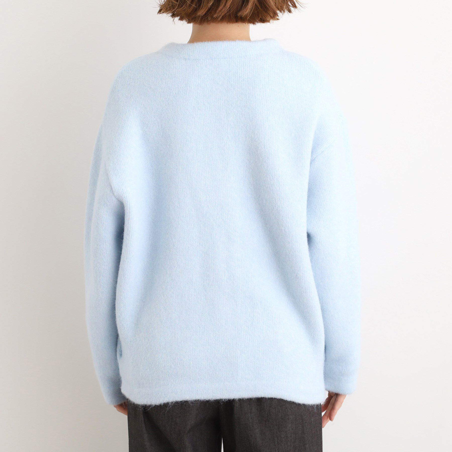 grove「ふっくらやわらかく、毛混オーバーニットカーディガン」|カーディガン|