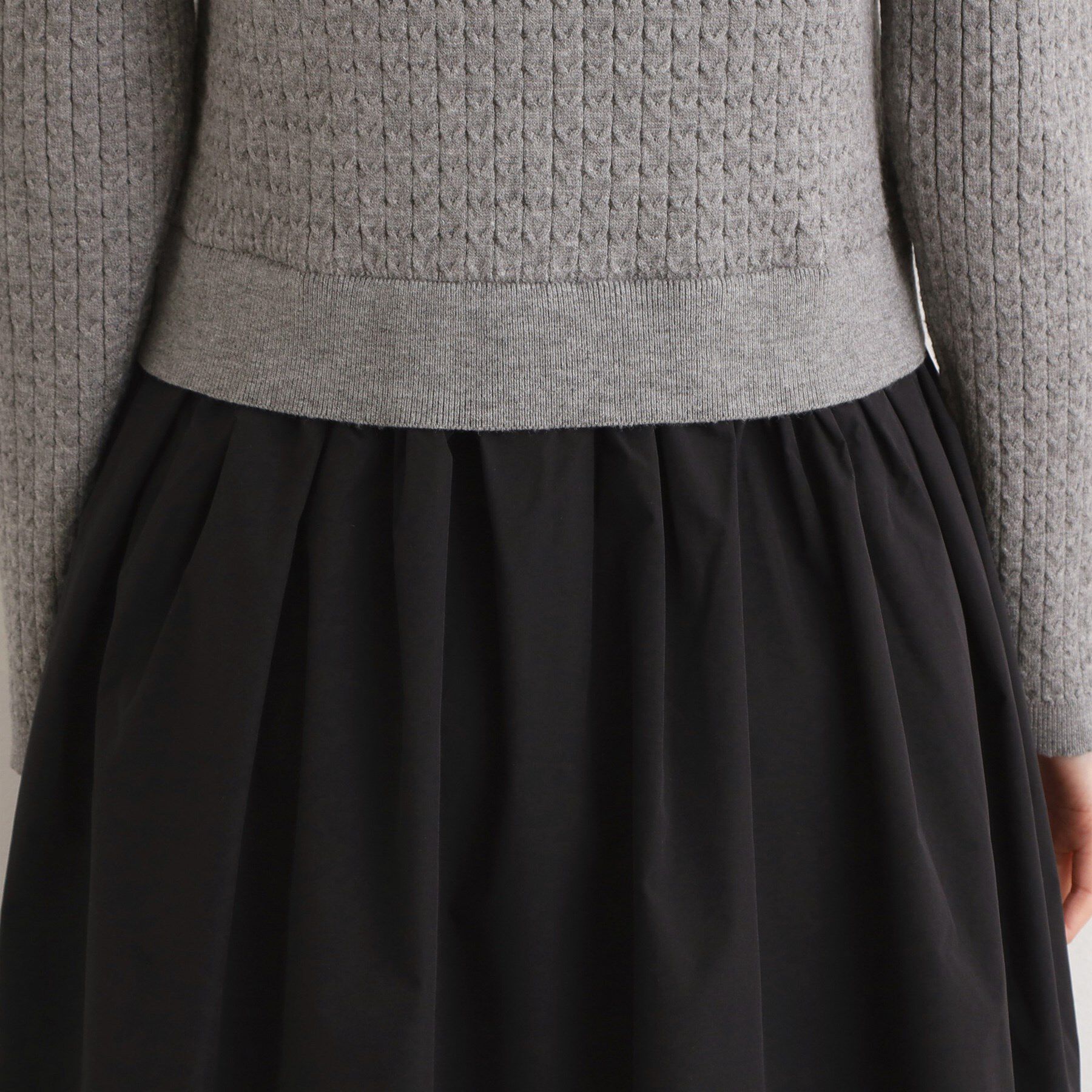 grove「ケーブルニットドッキングワンピース」|ワンピース|