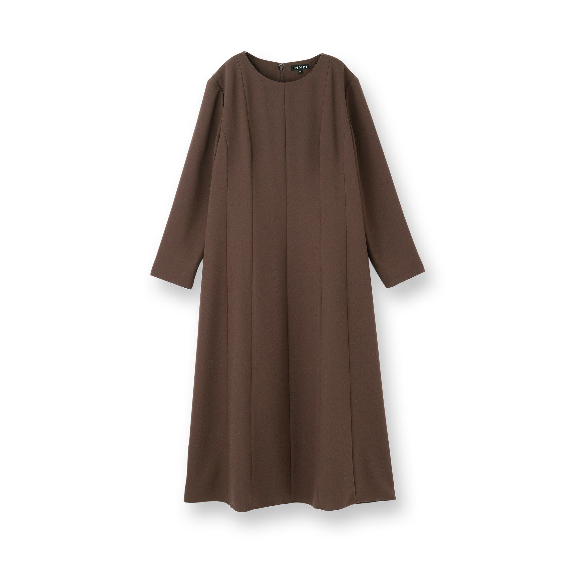 INDIVI「【洗える／UVケア】ジョーゼットフレアワンピース」|ワンピース|