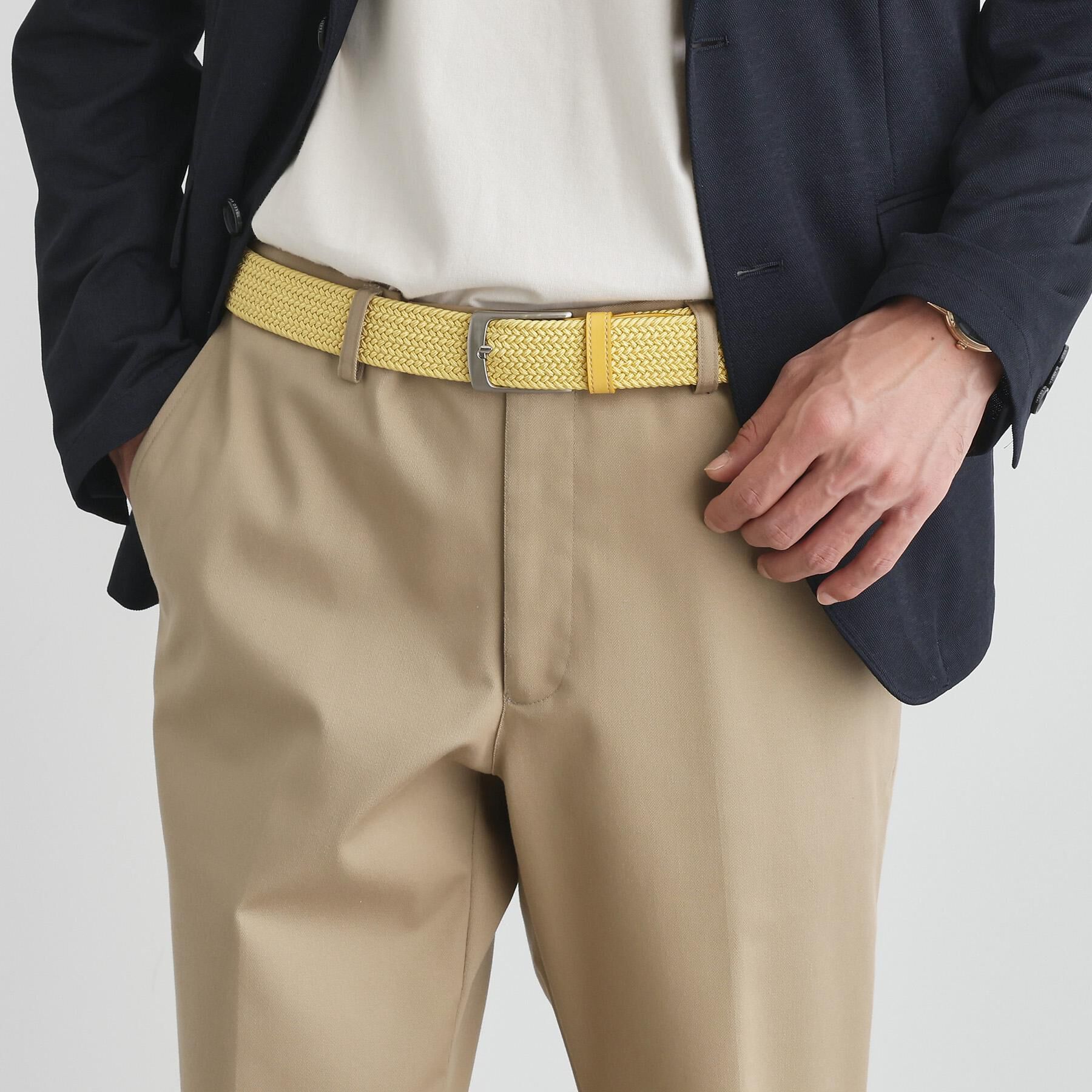 TAKEO KIKUCHI「【Made in JAPAN】ドモドソーラ ゴムメッシュベルト」|ベルト|