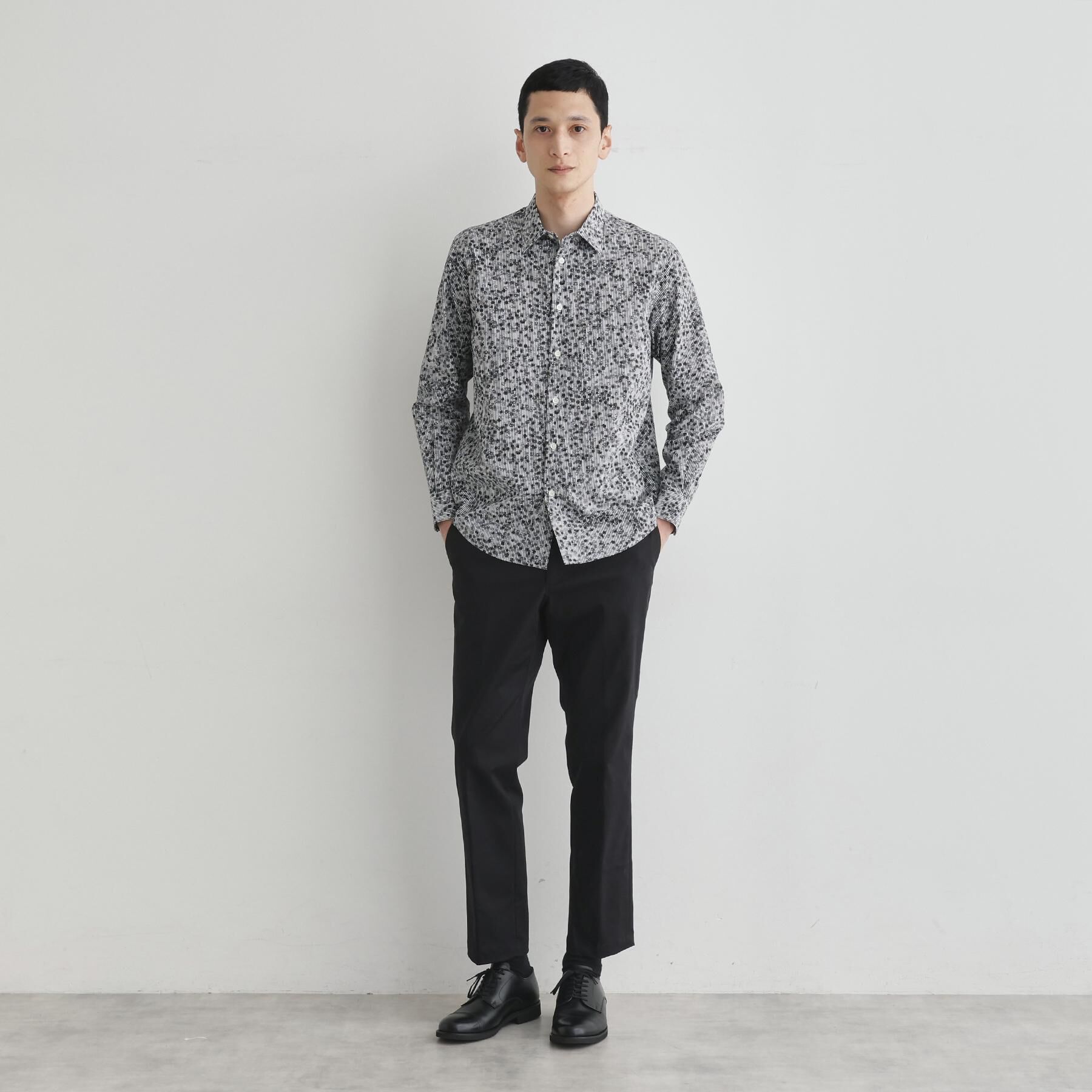 TAKEO KIKUCHI「ストライプ小花 長袖シャツ」|シャツ・ブラウス|