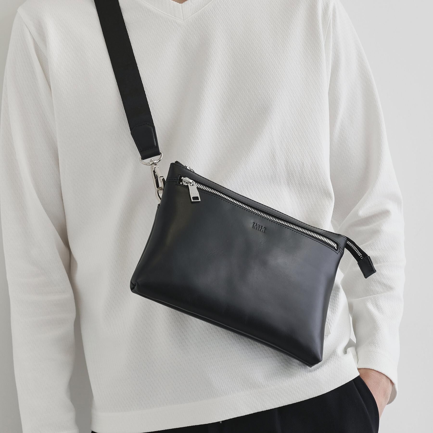 TAKEO KIKUCHI「アニリンレザー　２WAYクラッチ」|クラッチバッグ|