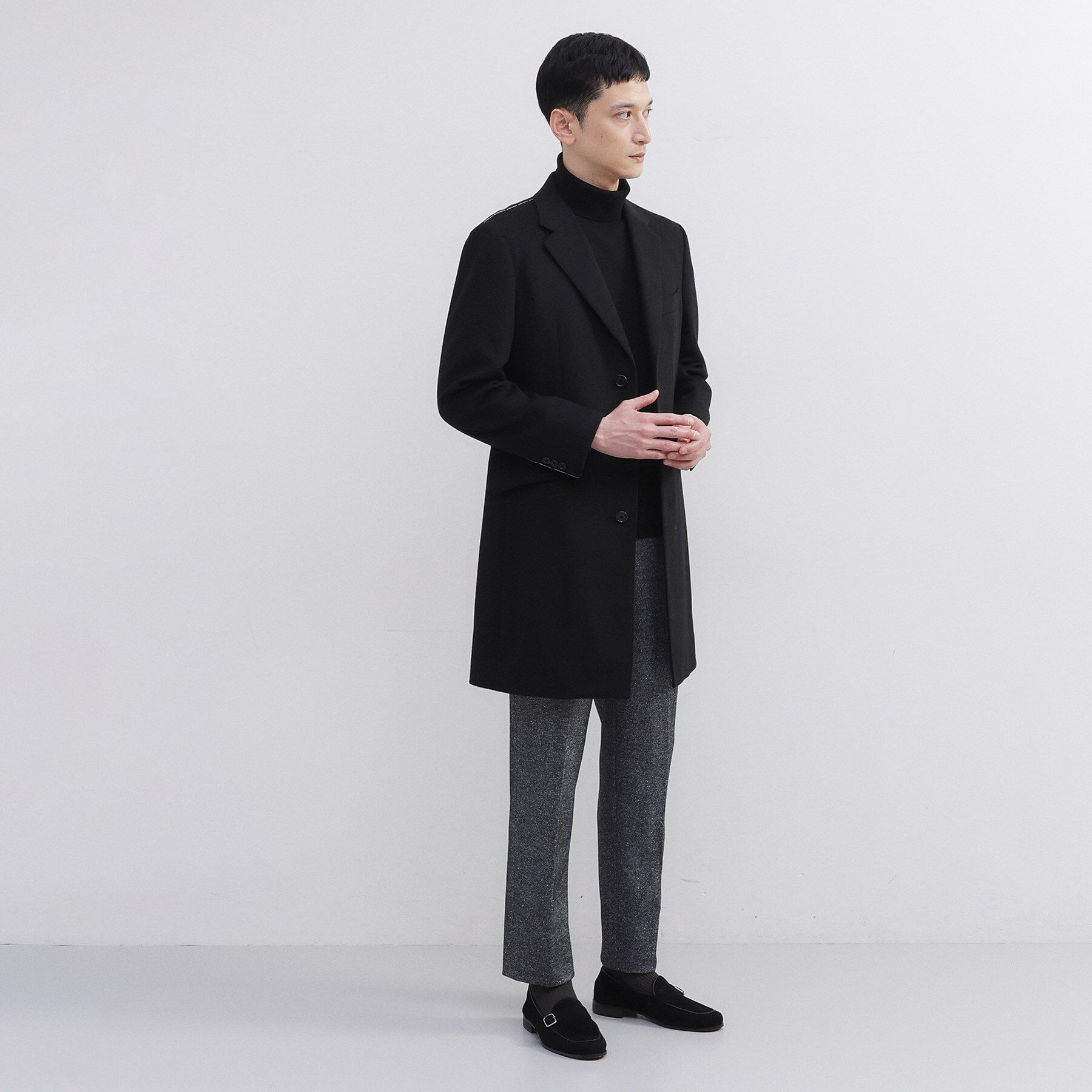 TAKEO KIKUCHI「カシミヤブレンド ビーバー調チェスターコート」|その他|