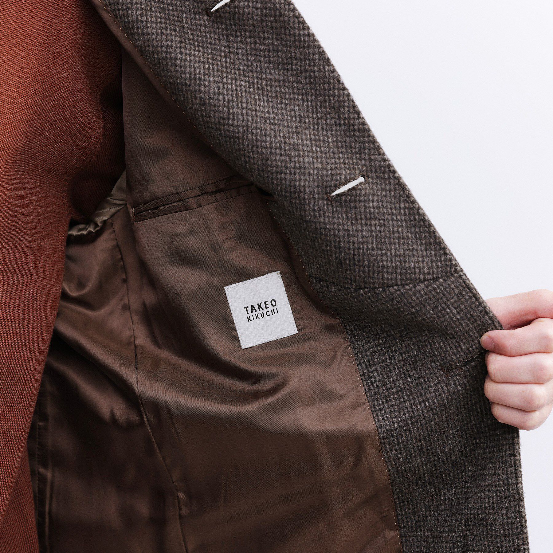 TAKEO KIKUCHI「カシミヤブレンド ビーバー調ピンヘッドスタンドカラーコート」|その他|
