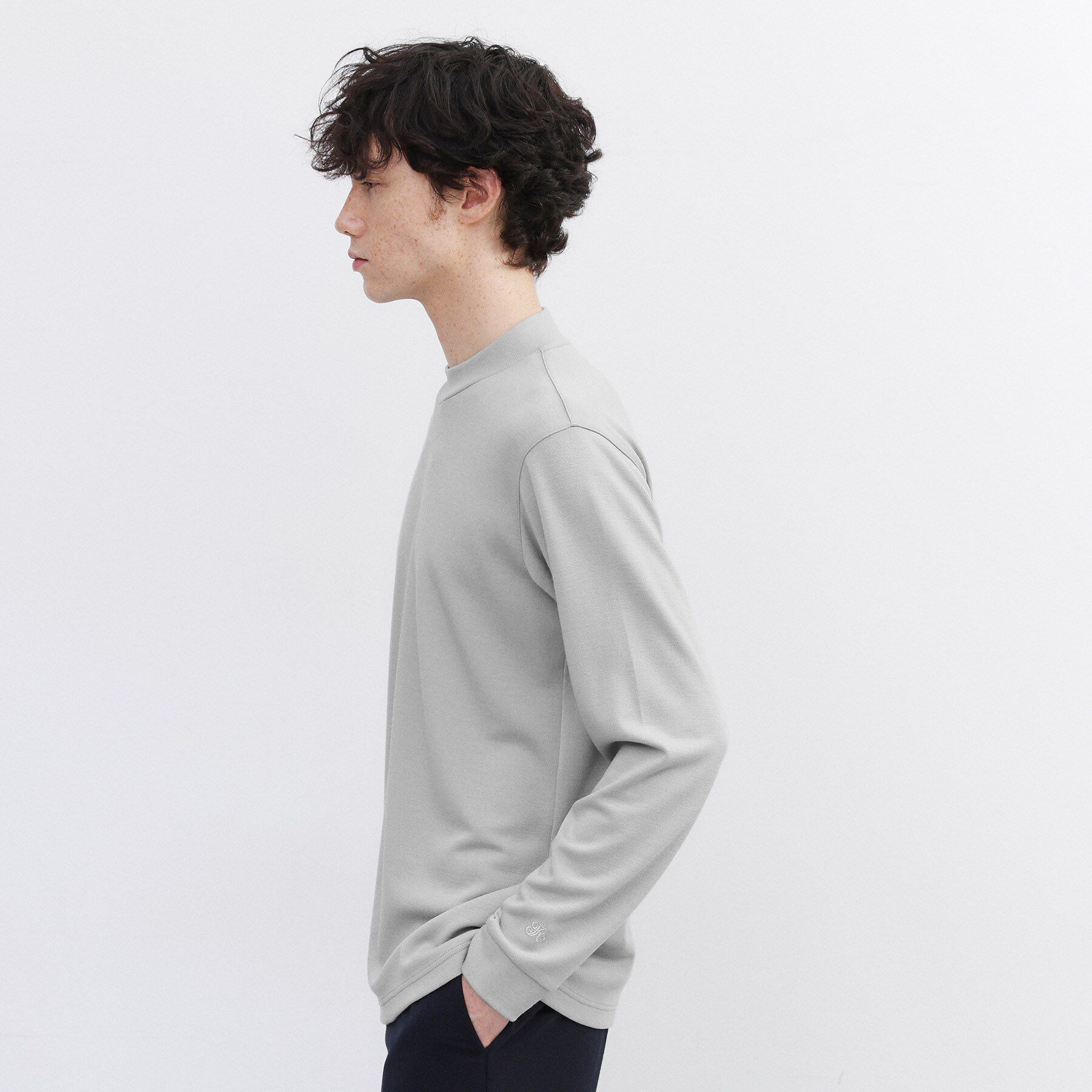 TAKEO KIKUCHI「ウール混 モックネック プルオーバー」|Tシャツ・カットソー|