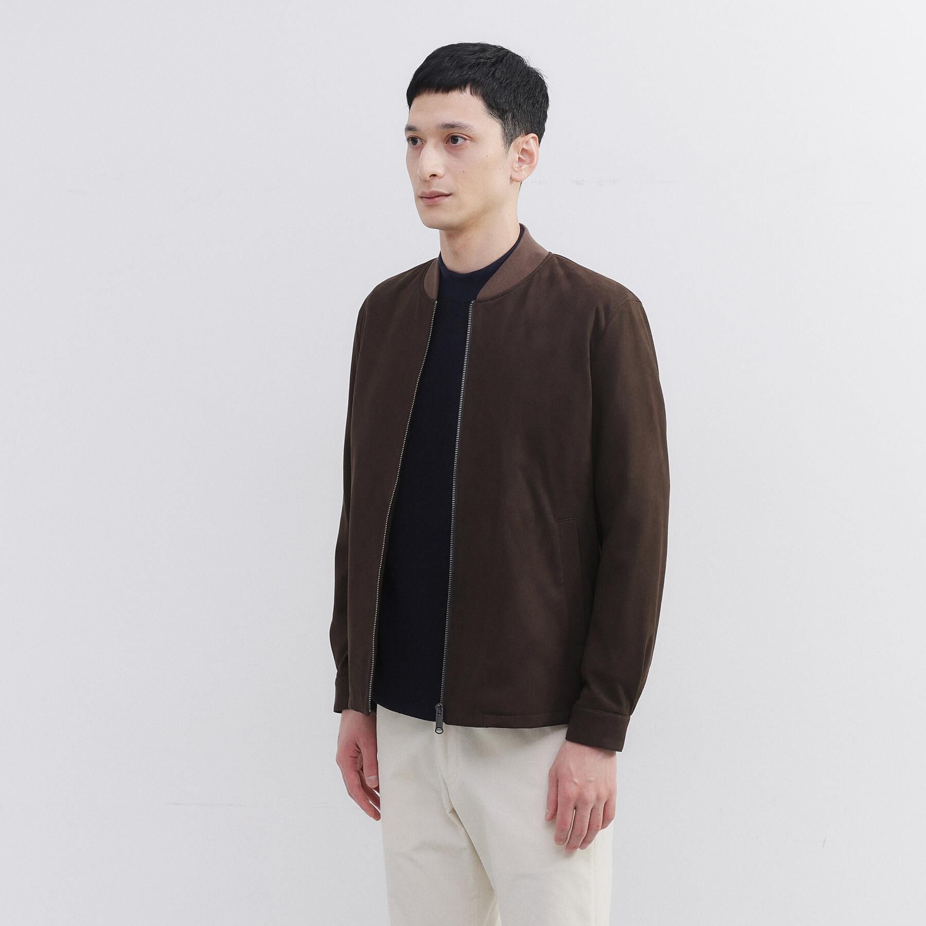 TAKEO KIKUCHI「アマレッタ（R）スウェード MA－1 ブルゾン」|ブルゾン・スタジャン|