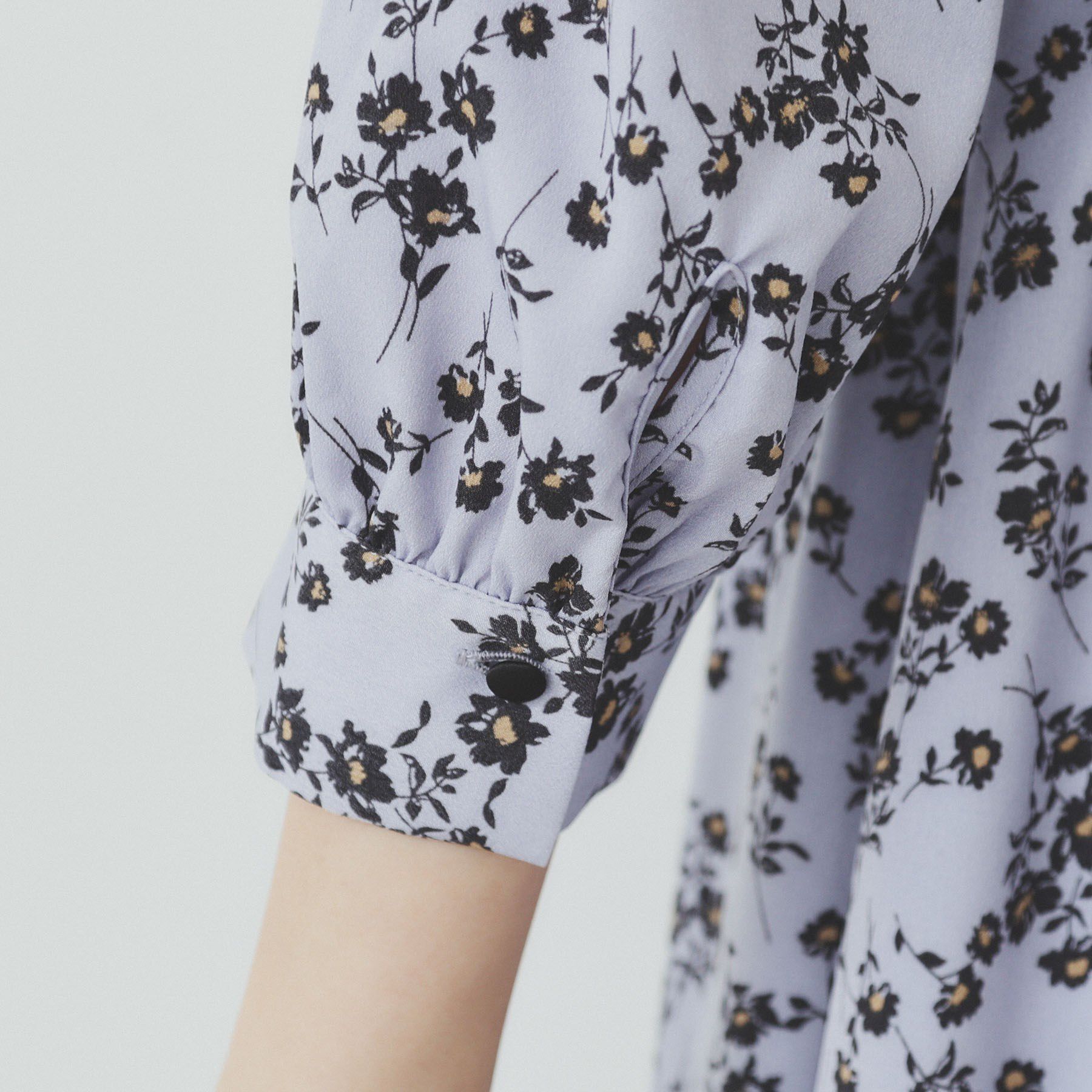 index「ミニフラワープリント バイカラーワンピース【洗濯機洗い可/イージーアイロン/防シワ】」|ワンピース|