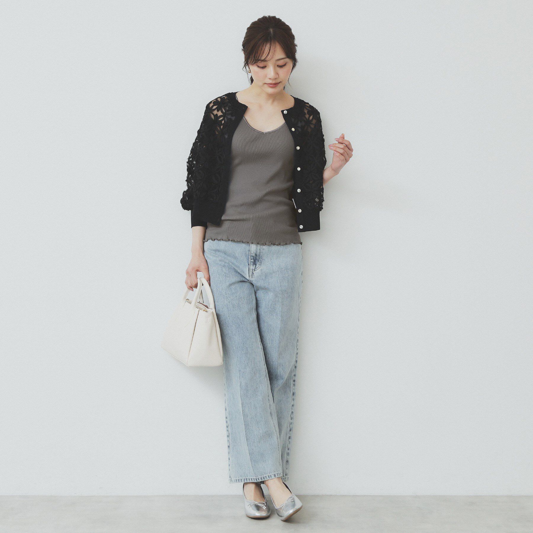 index「前後2WAY サテンパイピングリブタンクトップ【洗濯機洗い可】」|キャミソール|