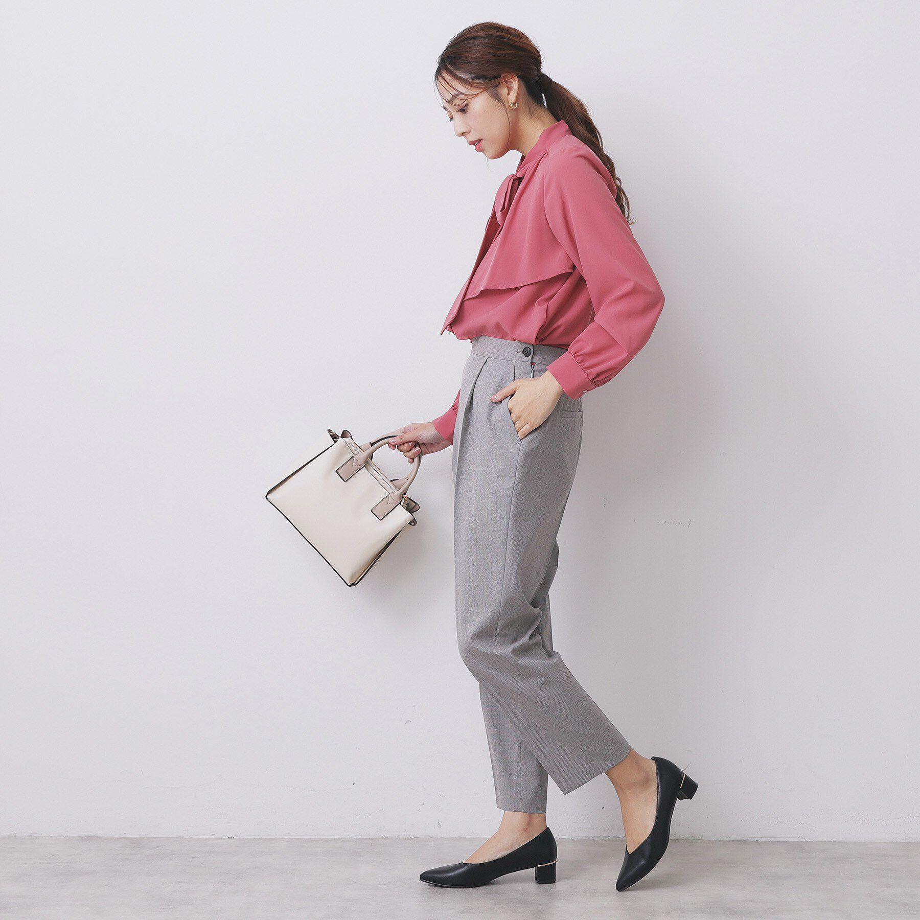 index「ウールライクストレッチテーパードパンツ/セットアップ対応【洗濯機OK】」|その他|