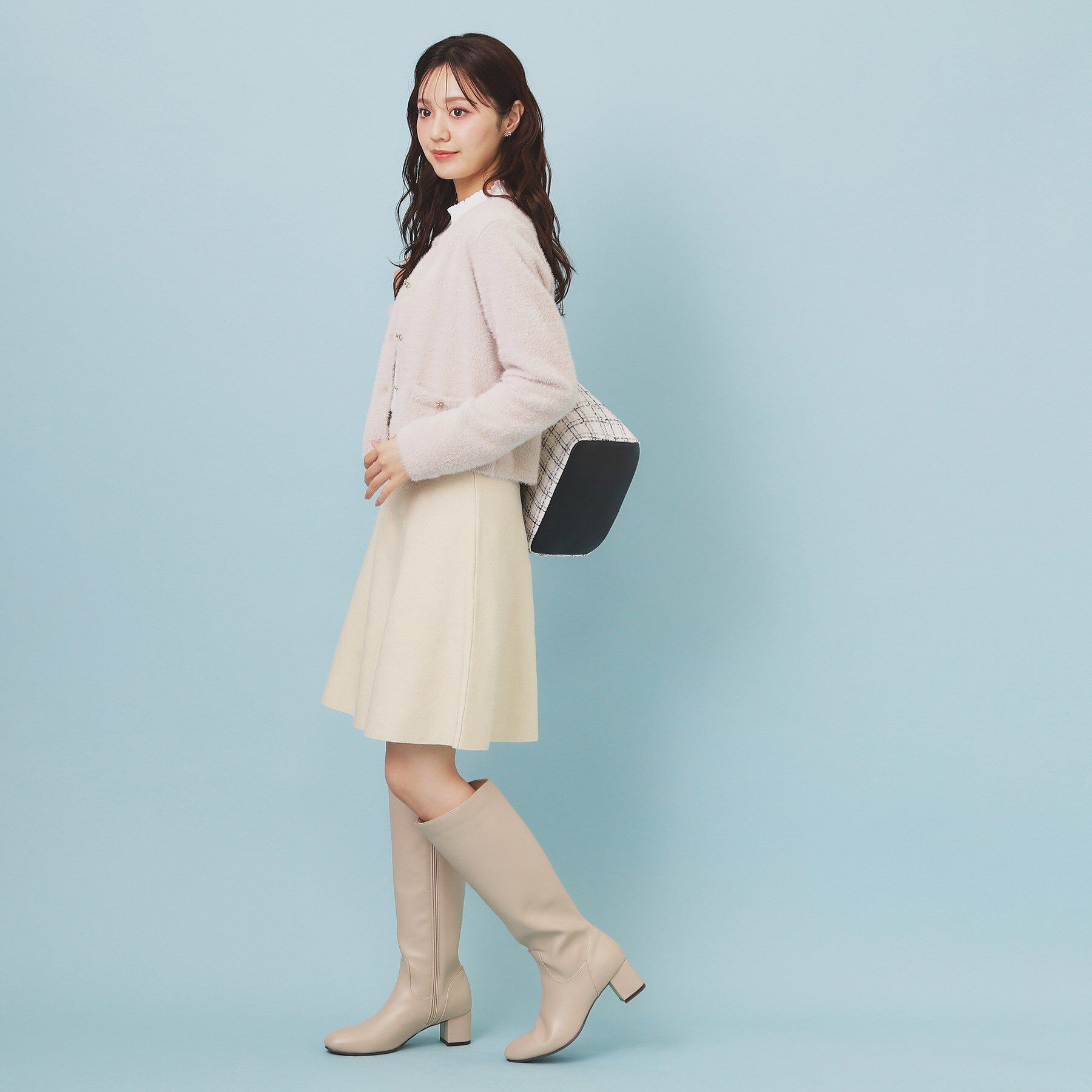 index「フレアミニニットスカート【洗濯機OK】」|スカート|