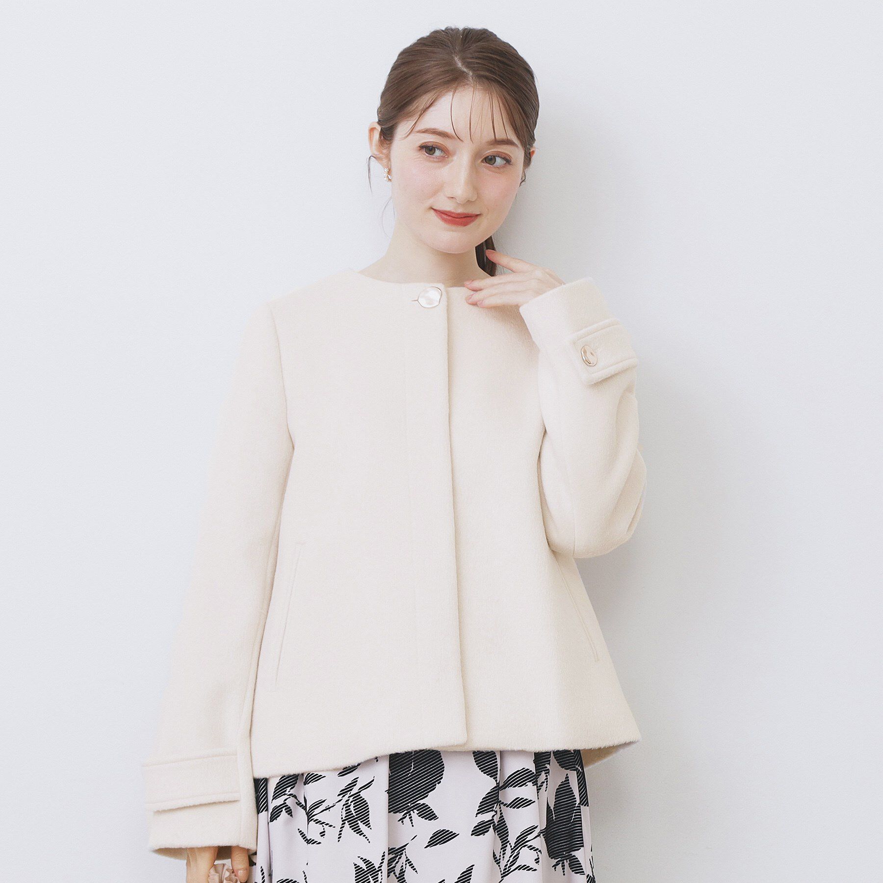 index「ノーカラーショートコート」|ノーカラーコート|