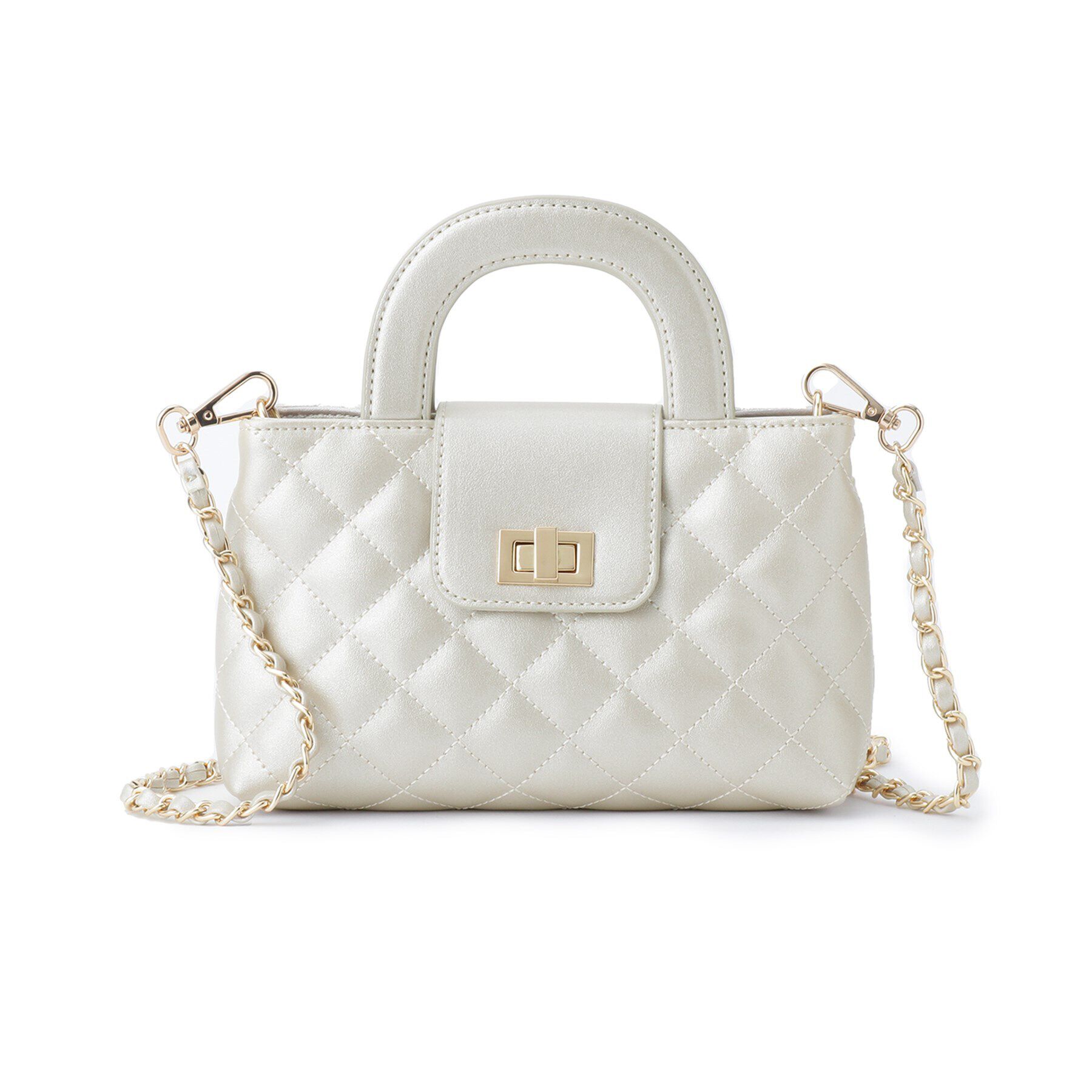 OPAQUE.CLIP「【2WAY】ダイヤキルティングデザインチェーンショルダーバッグ」|ショルダー・メッセンジャー|