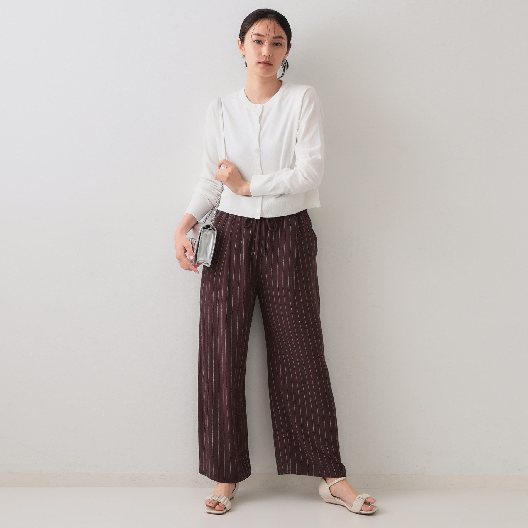 OPAQUE.CLIP「ショートニットカーディガン【UV/洗濯機洗い可】」|カーディガン|