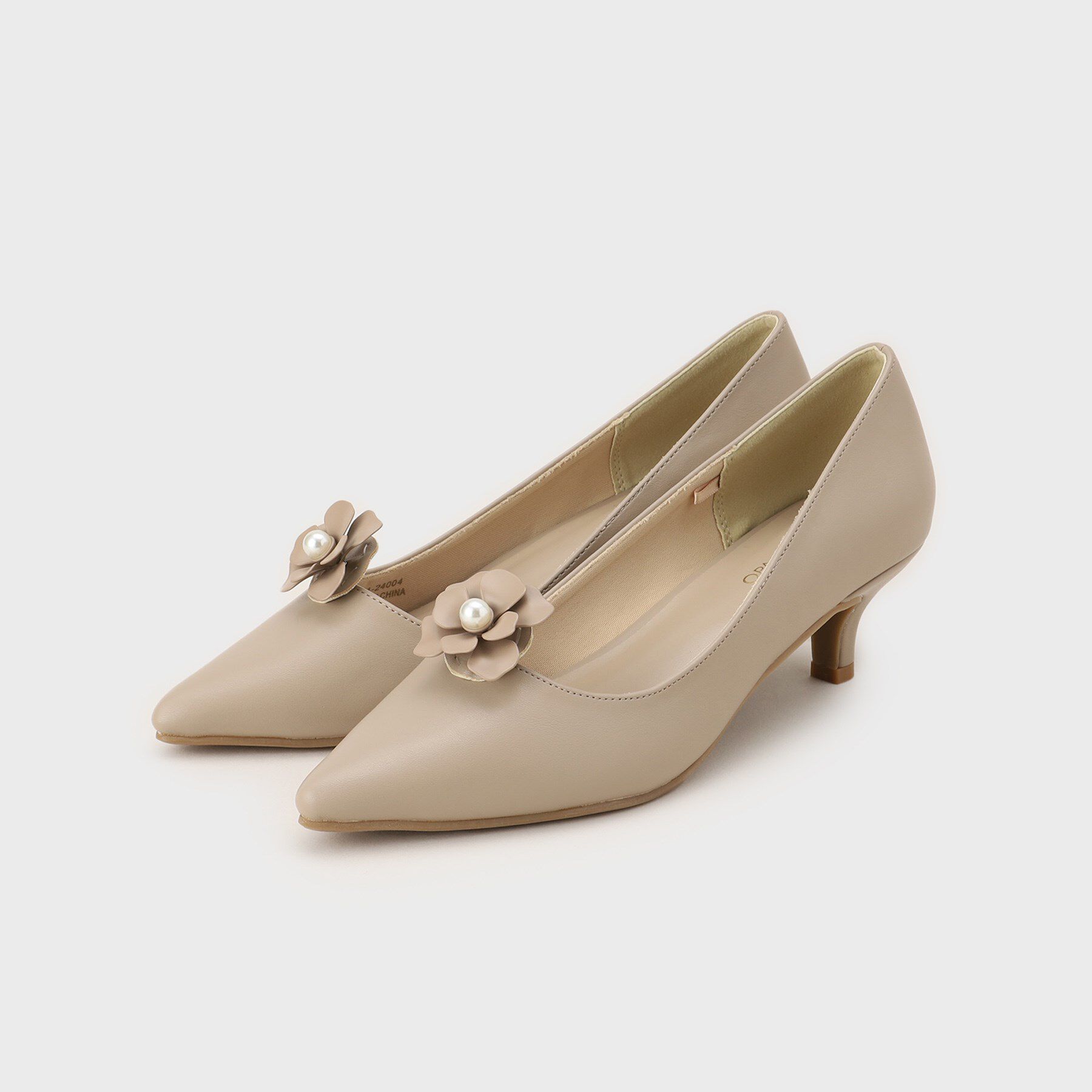OPAQUE.CLIP「【2WAY／抗菌防臭加工】フラワークリップ付きパンプス」|パンプス|ベージュ(052)