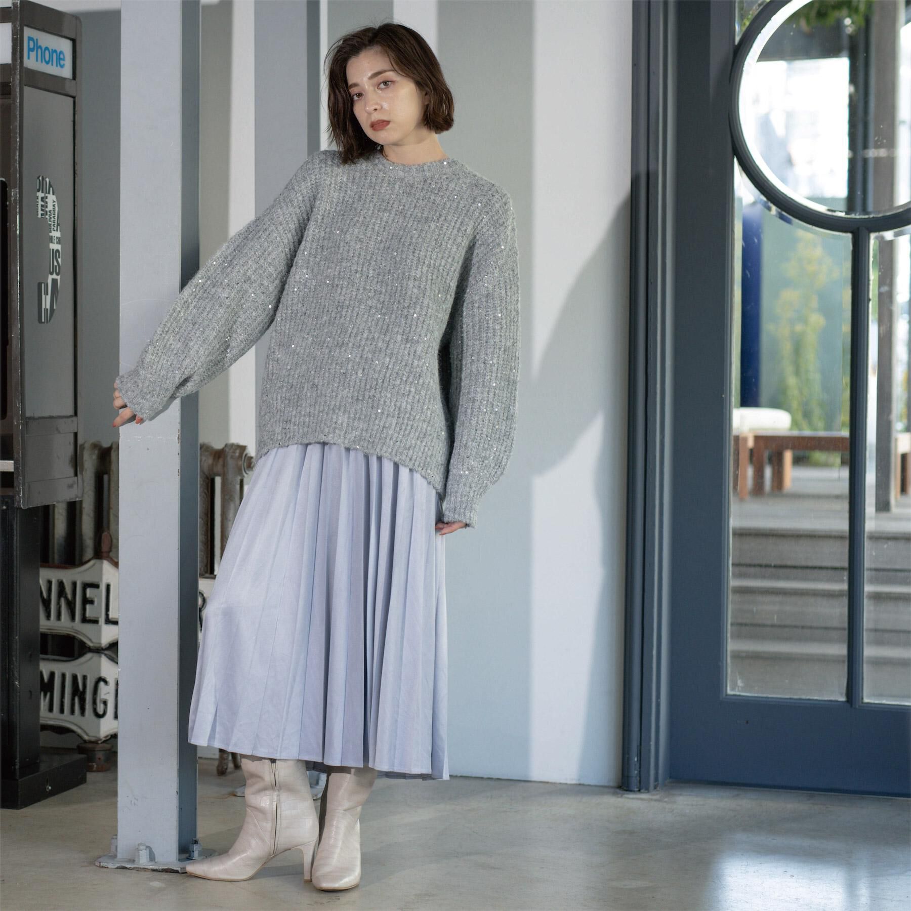 OPAQUE.CLIP「フェイクスウェードプリーツスカート【静電気防止加工/洗濯機OK】」|スカート|