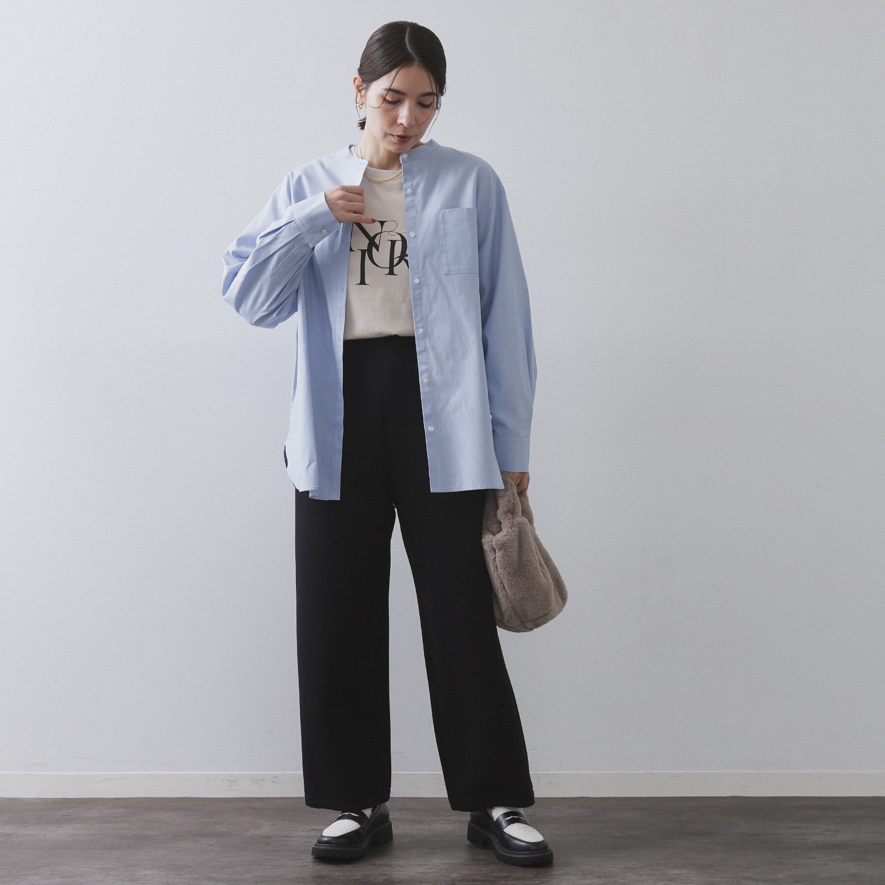 OPAQUE.CLIP「イージーカーブワイドパンツ【洗濯機OK】」|その他|