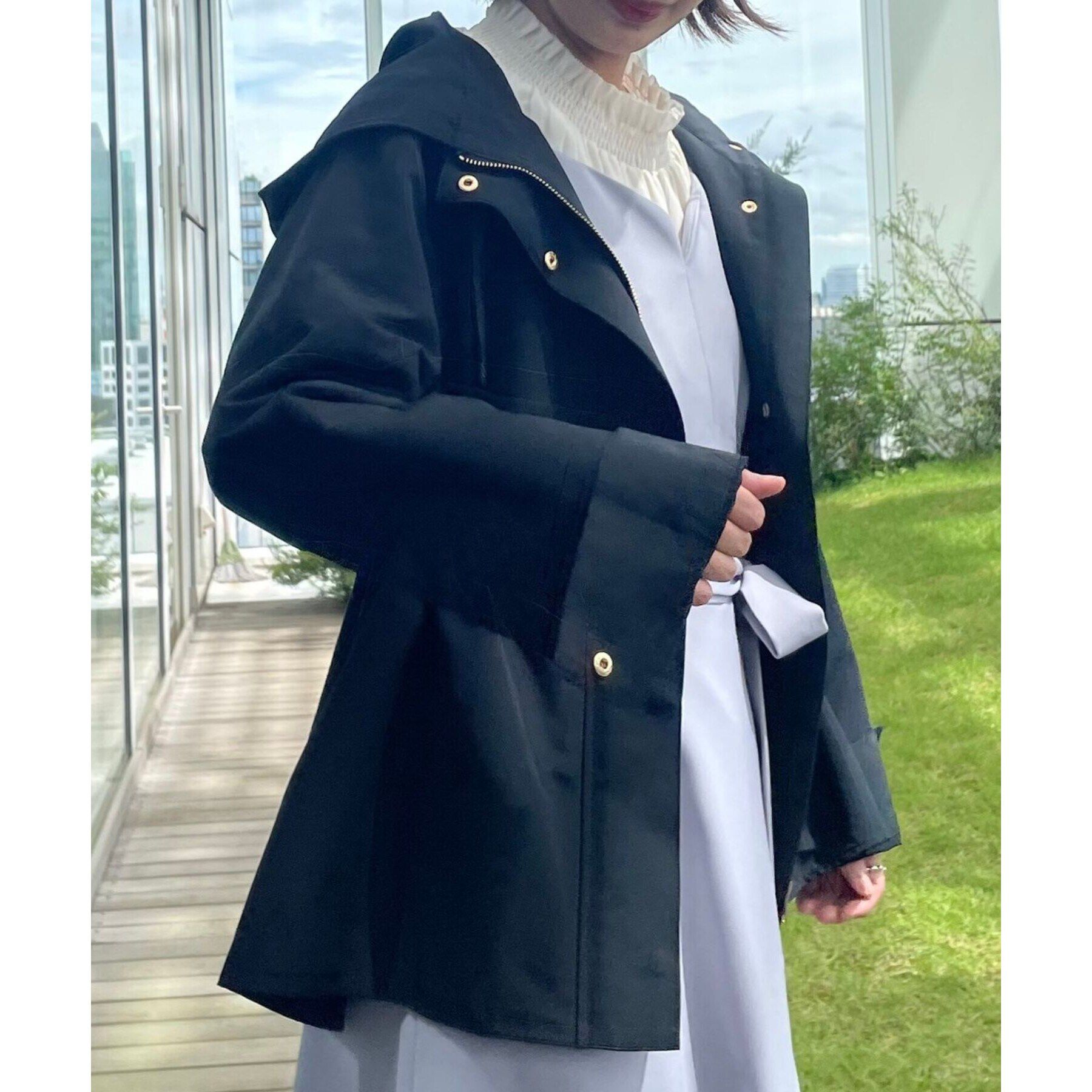 Couture broach「【愛されマンパ】ハートキルトライナー付マウンテンパーカ」|ブルゾン・スタジャン|