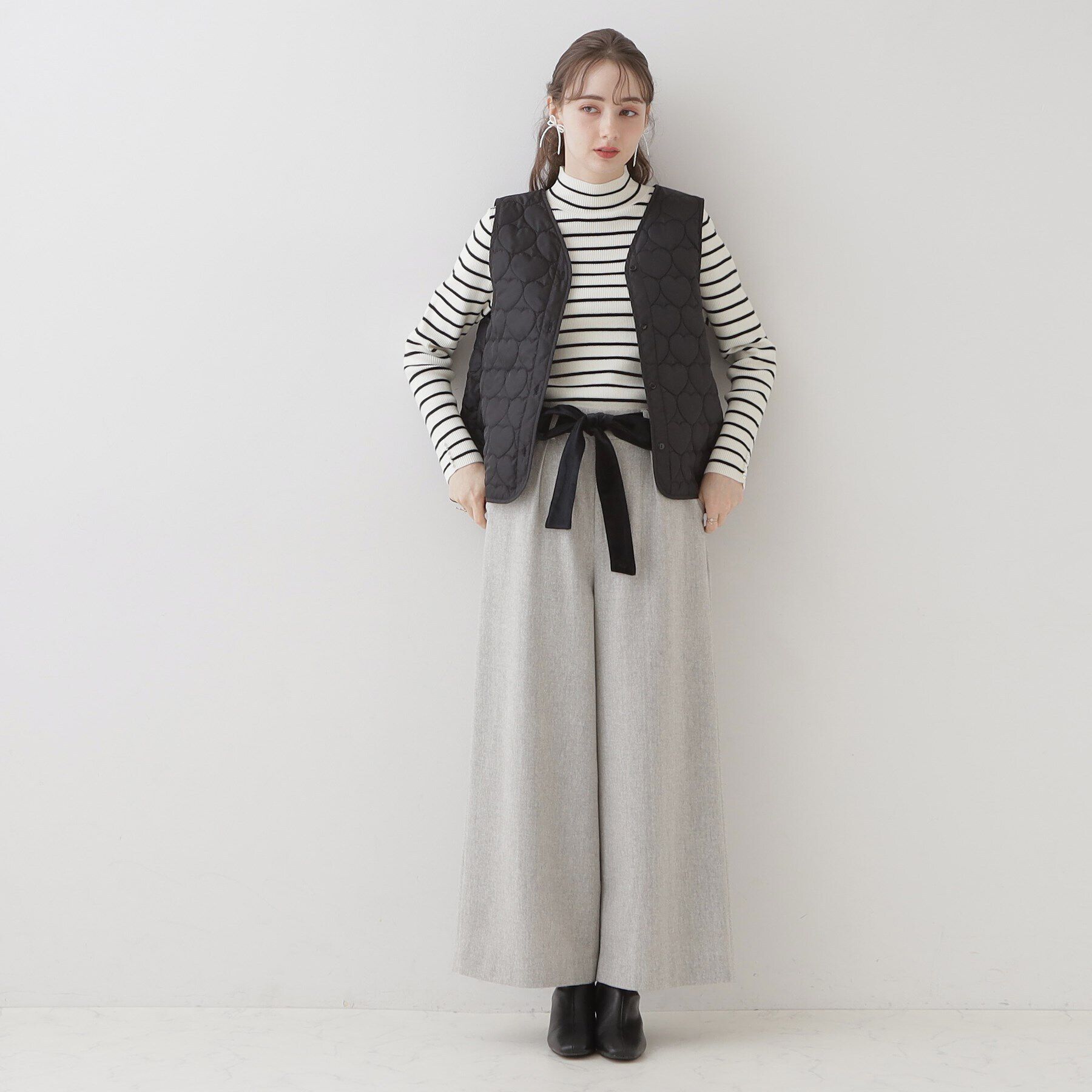 Couture broach「【愛されマンパ】ハートキルトライナー付マウンテンパーカ」|ブルゾン・スタジャン|