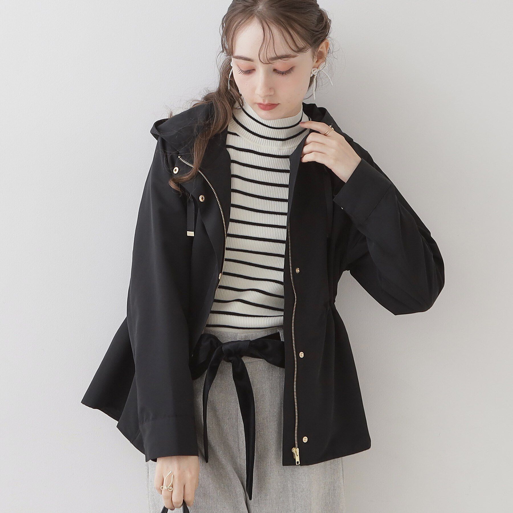 Couture broach「【愛されマンパ】ハートキルトライナー付マウンテンパーカ」|ブルゾン・スタジャン|