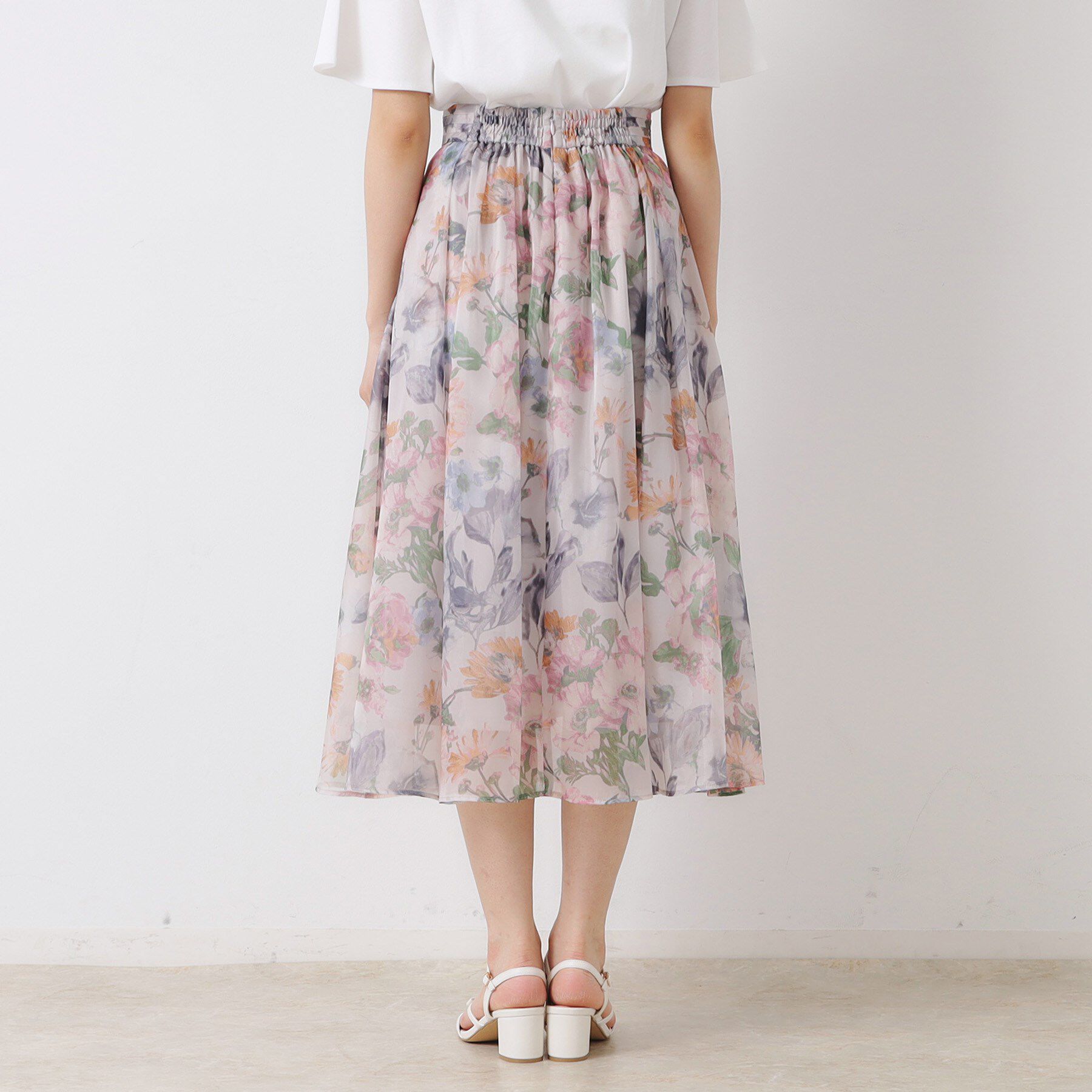 Couture broach「【一枚で着映える・華やか・上品】Summerオーガンフルールスカート」|スカート|