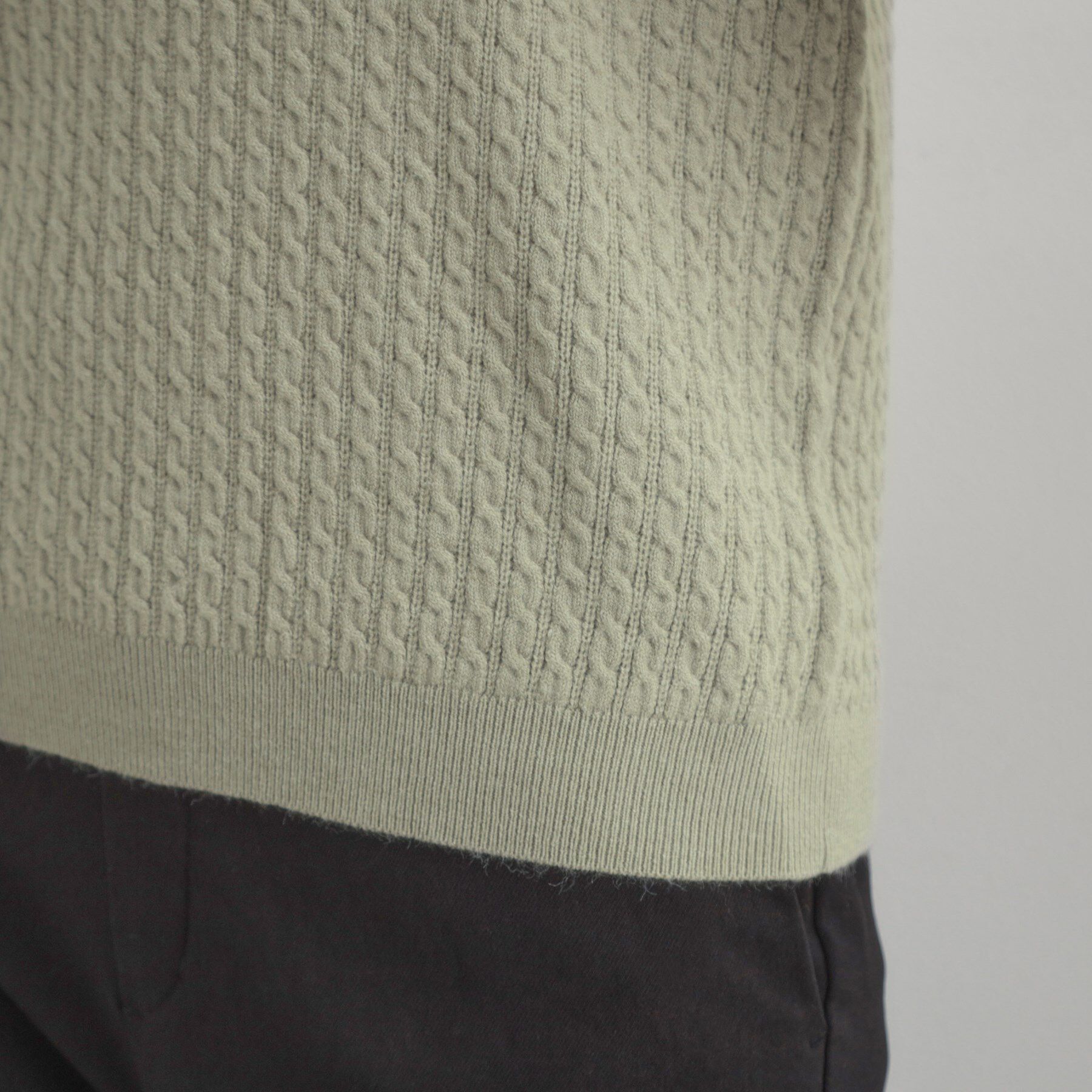 Couture broach「【大人上品・着映え】ケーブルレース バックリボンニット」|ニット・セーター|