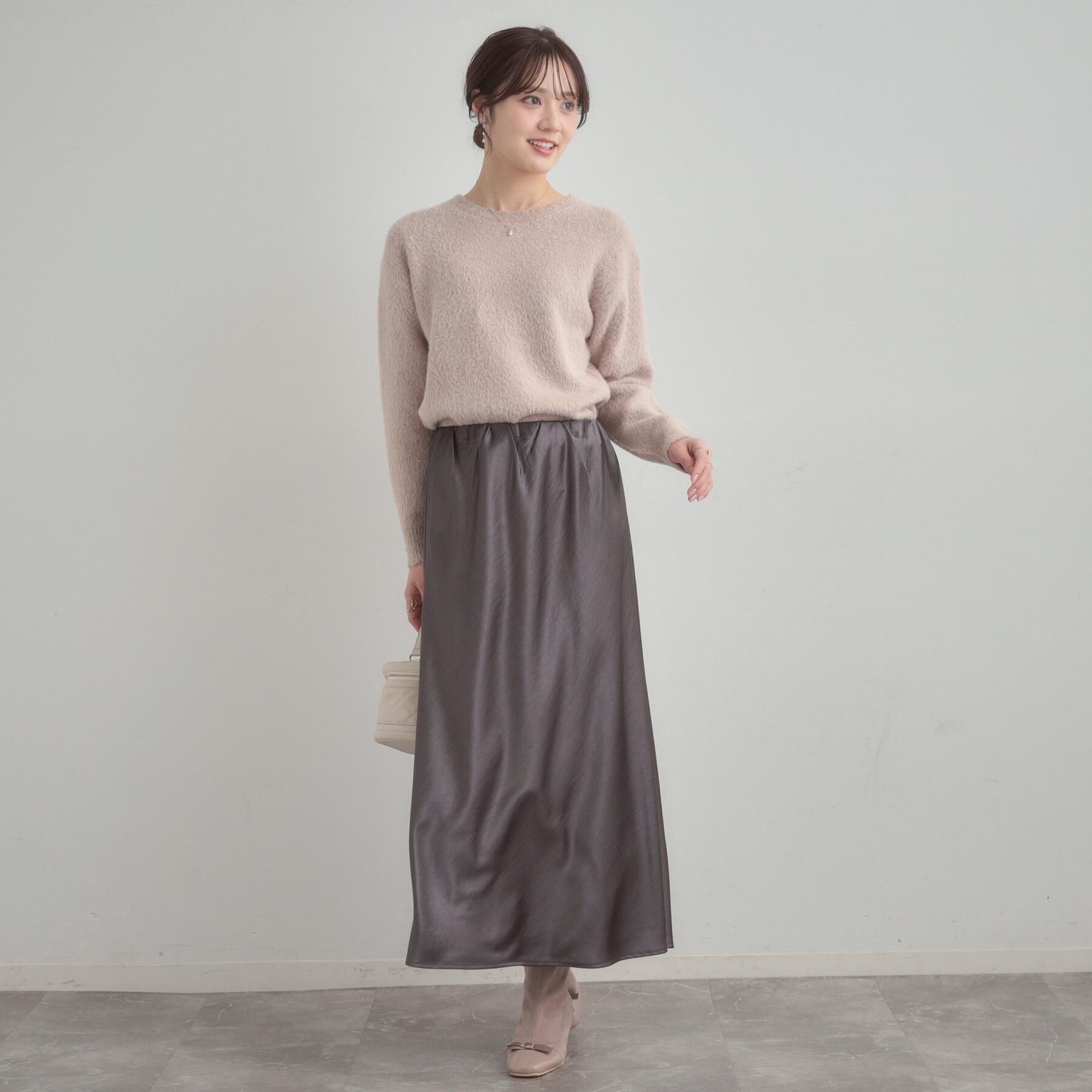 Couture broach「【前後2WAY】スパンコールラメフェザー ニット」|ニット・セーター|