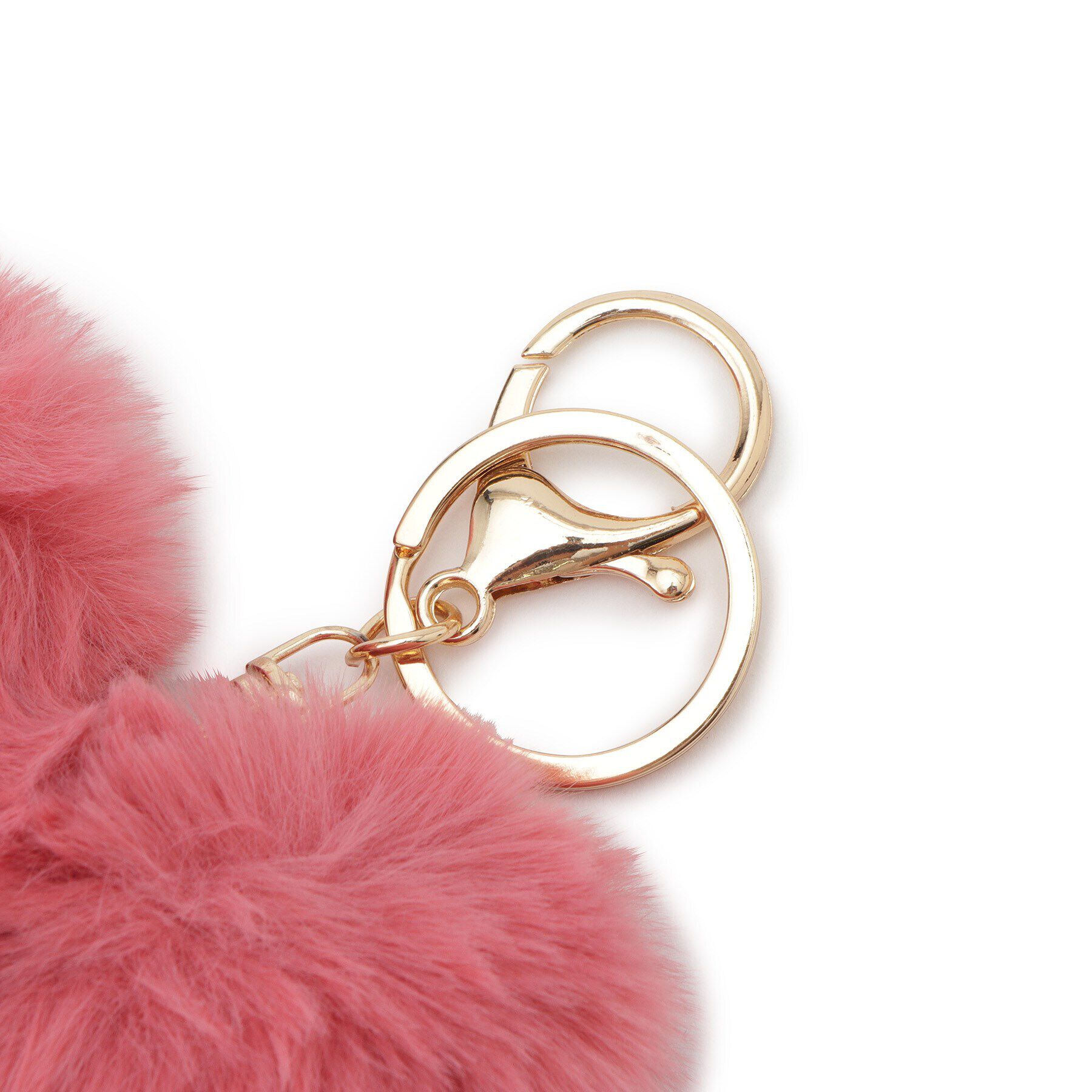 PINK-latte「ハートファーキーホルダー」|キーケース|