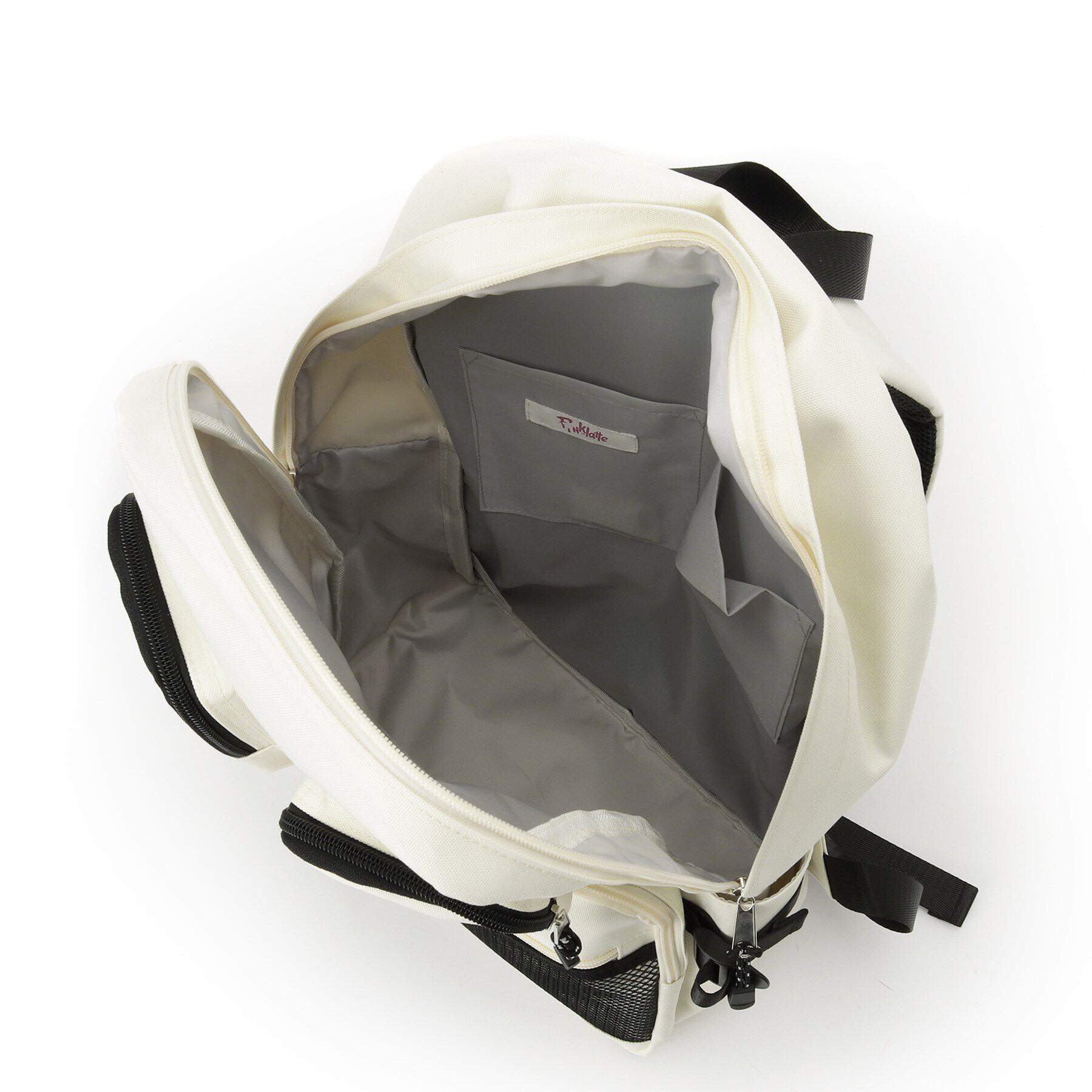 PINK-latte「【本体容量約14L】Wポケットリュック」|リュック|