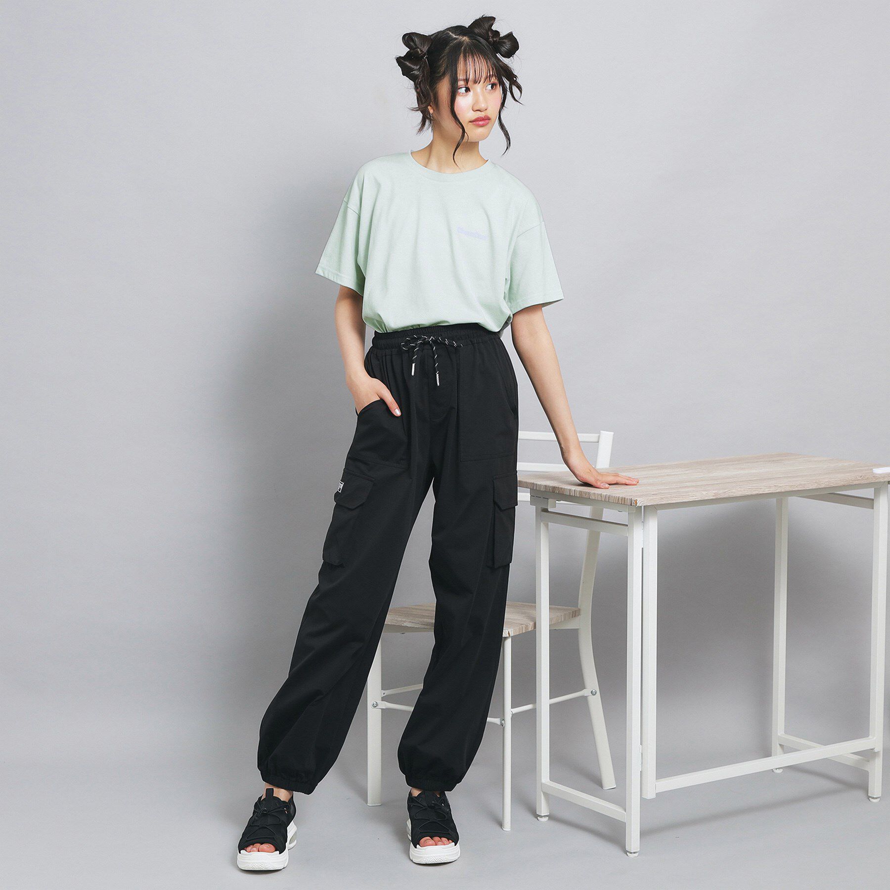 PINK-latte「ペアくまちゃんビッグTシャツ」|Tシャツ・カットソー|