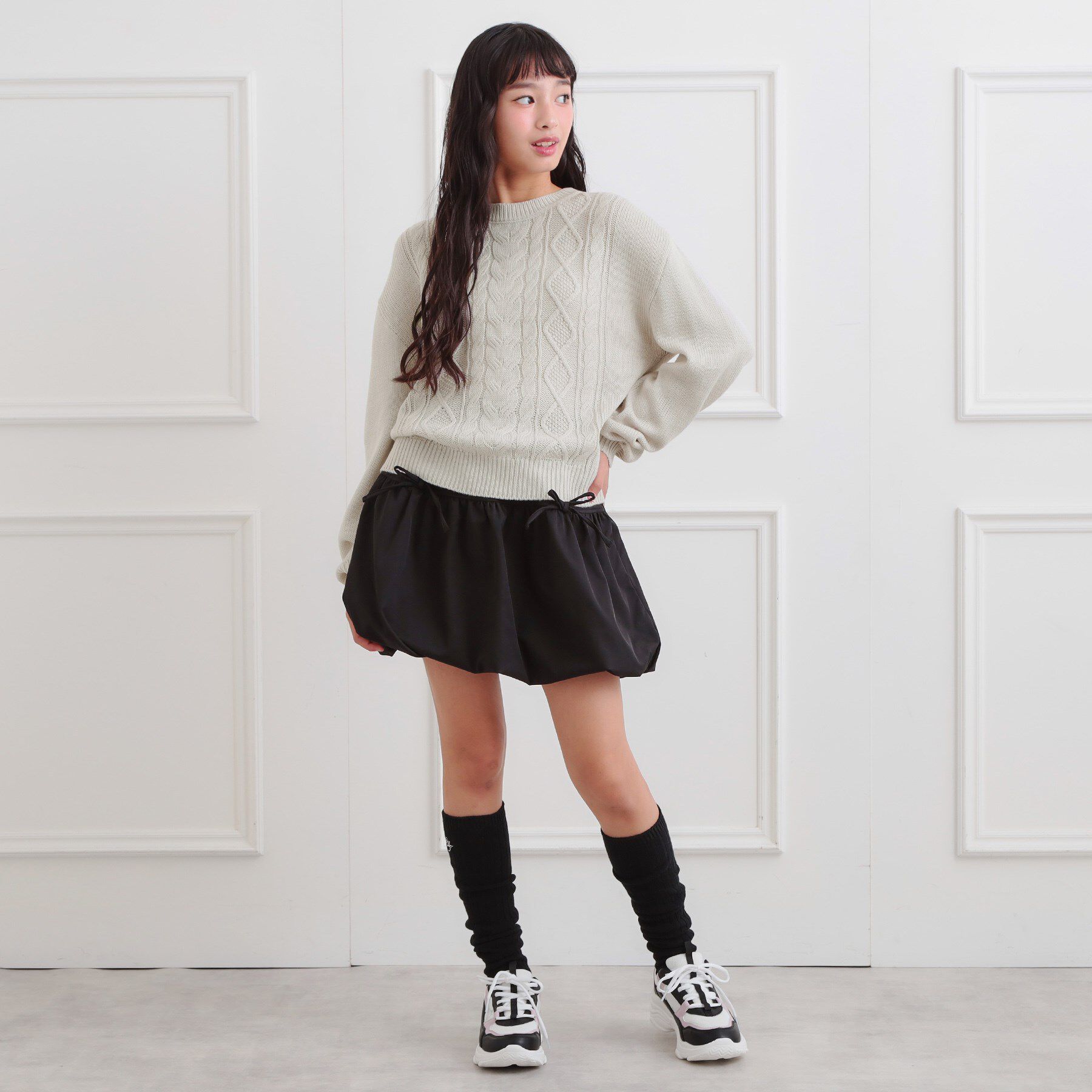 PINK-latte「【プチプラ】ケーブルニット」|ニット・セーター|