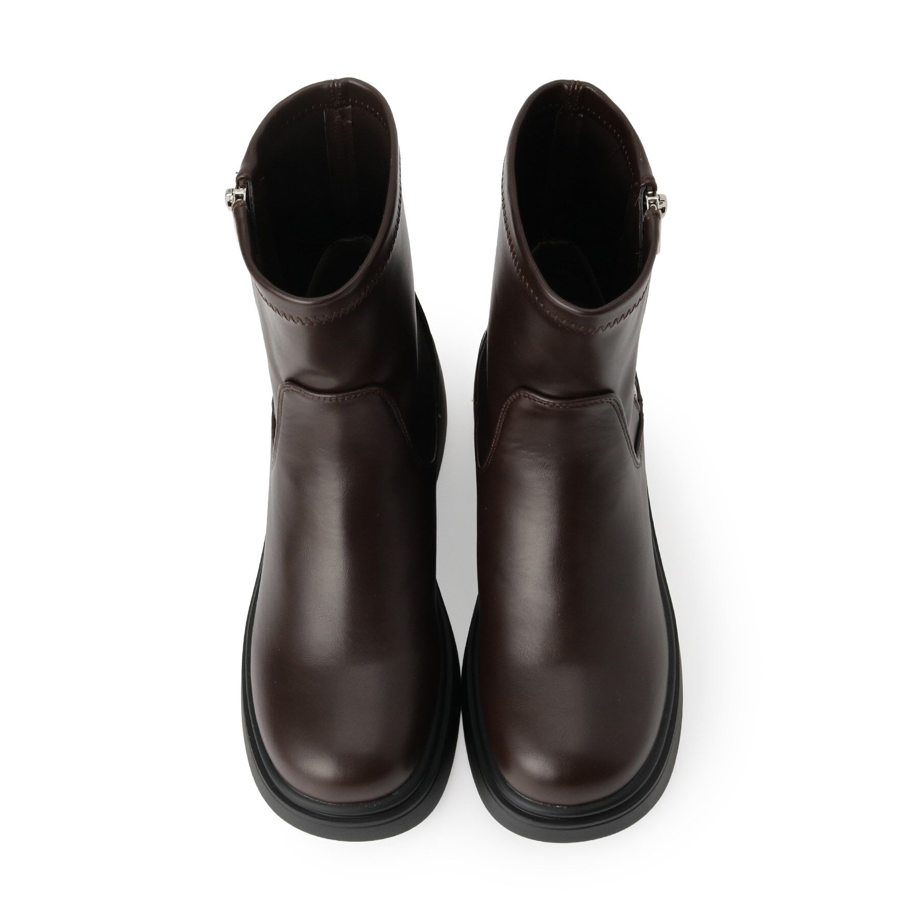 PINK-latte「ジップアップショートブーツ」|ショートブーツ|