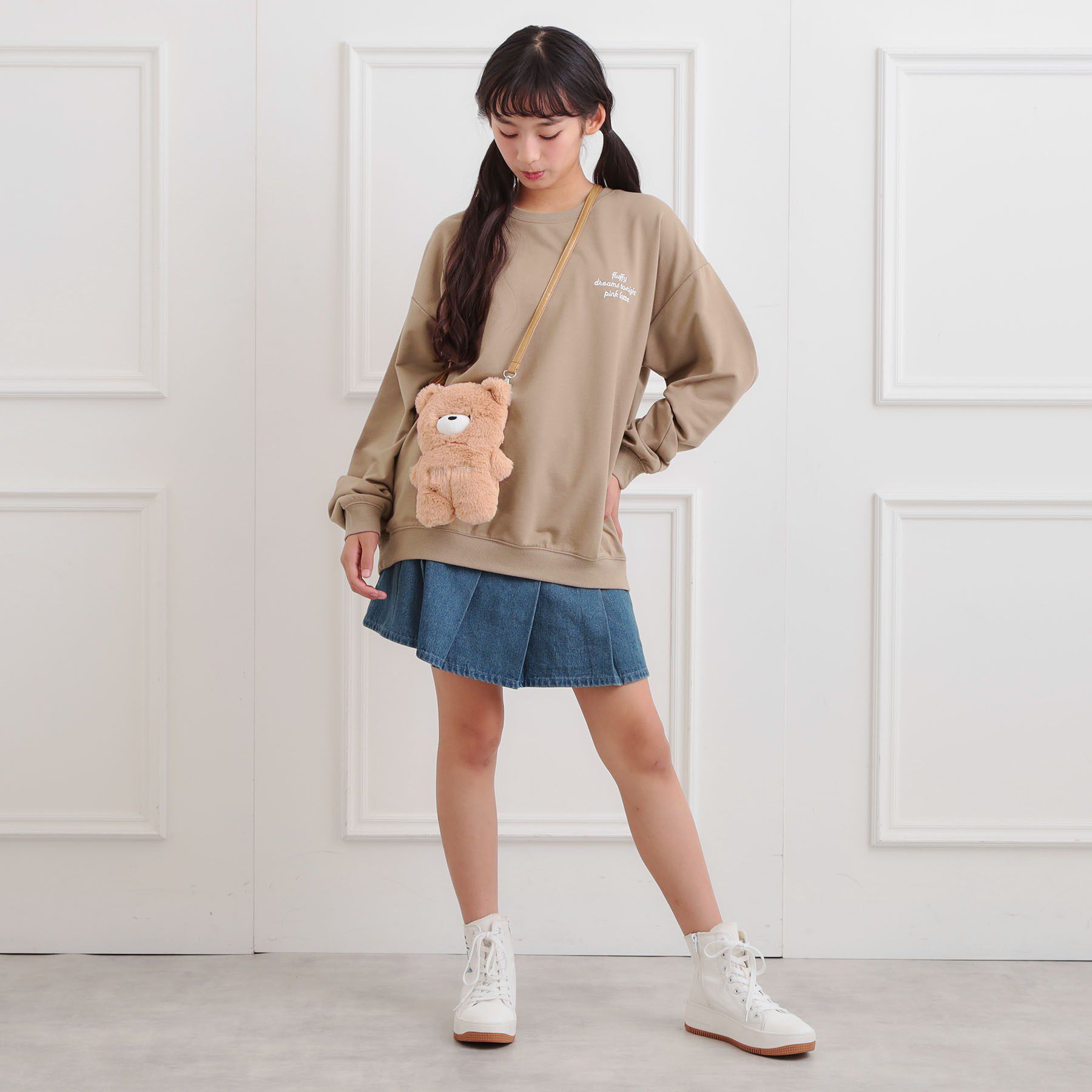 PINK-latte「クマちゃんミニ裏トレーナー」|その他|