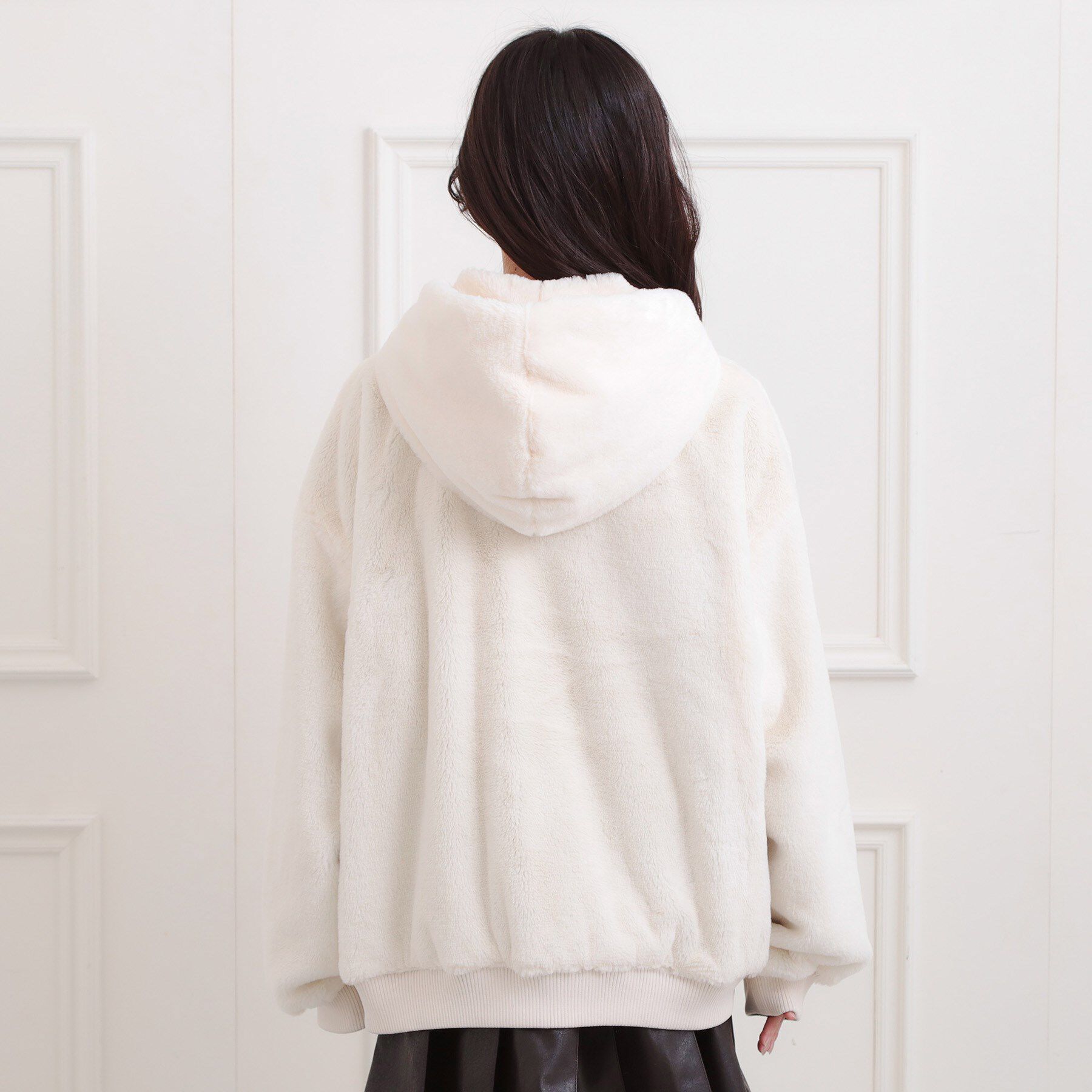 PINK-latte「リバーシブルフェイクファーブルゾン」|ブルゾン・スタジャン|