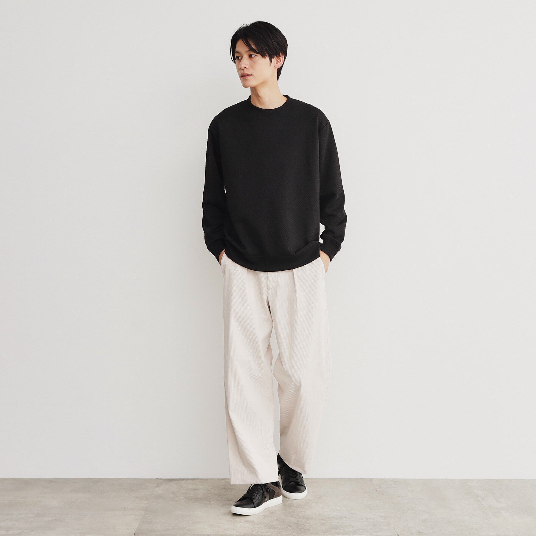 THE SHOP TK「ふくれキルティングプルオーバー」|Tシャツ・カットソー|