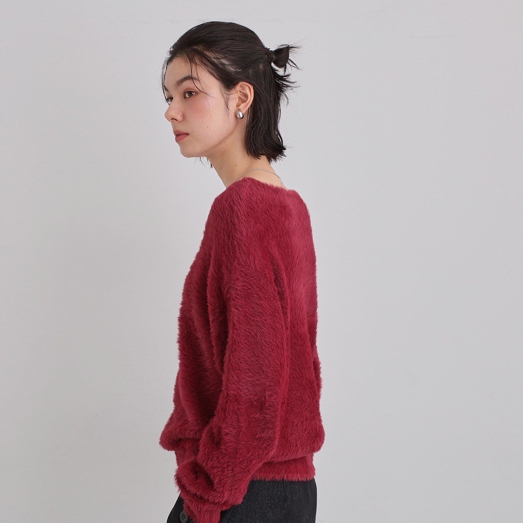 THE SHOP TK「【選べる7色/華やかで柔らか】ふわふわフェザーニット/洗える・前後2WAY」|ニット・セーター|