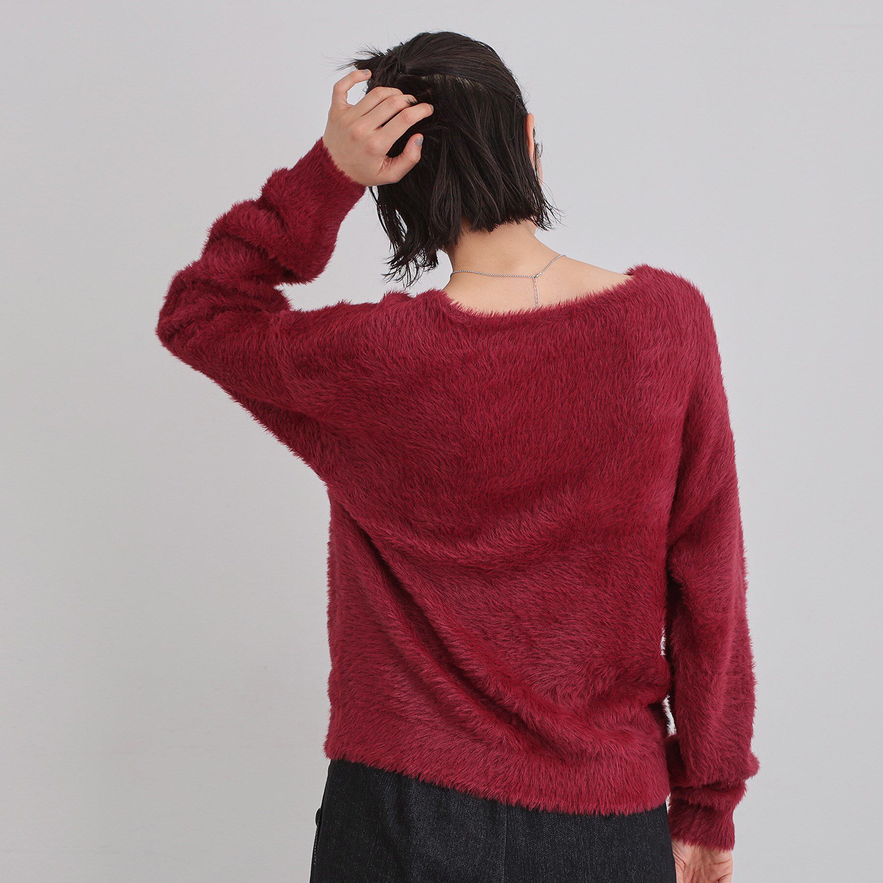 THE SHOP TK「【選べる7色/華やかで柔らか】ふわふわフェザーニット/洗える・前後2WAY」|ニット・セーター|