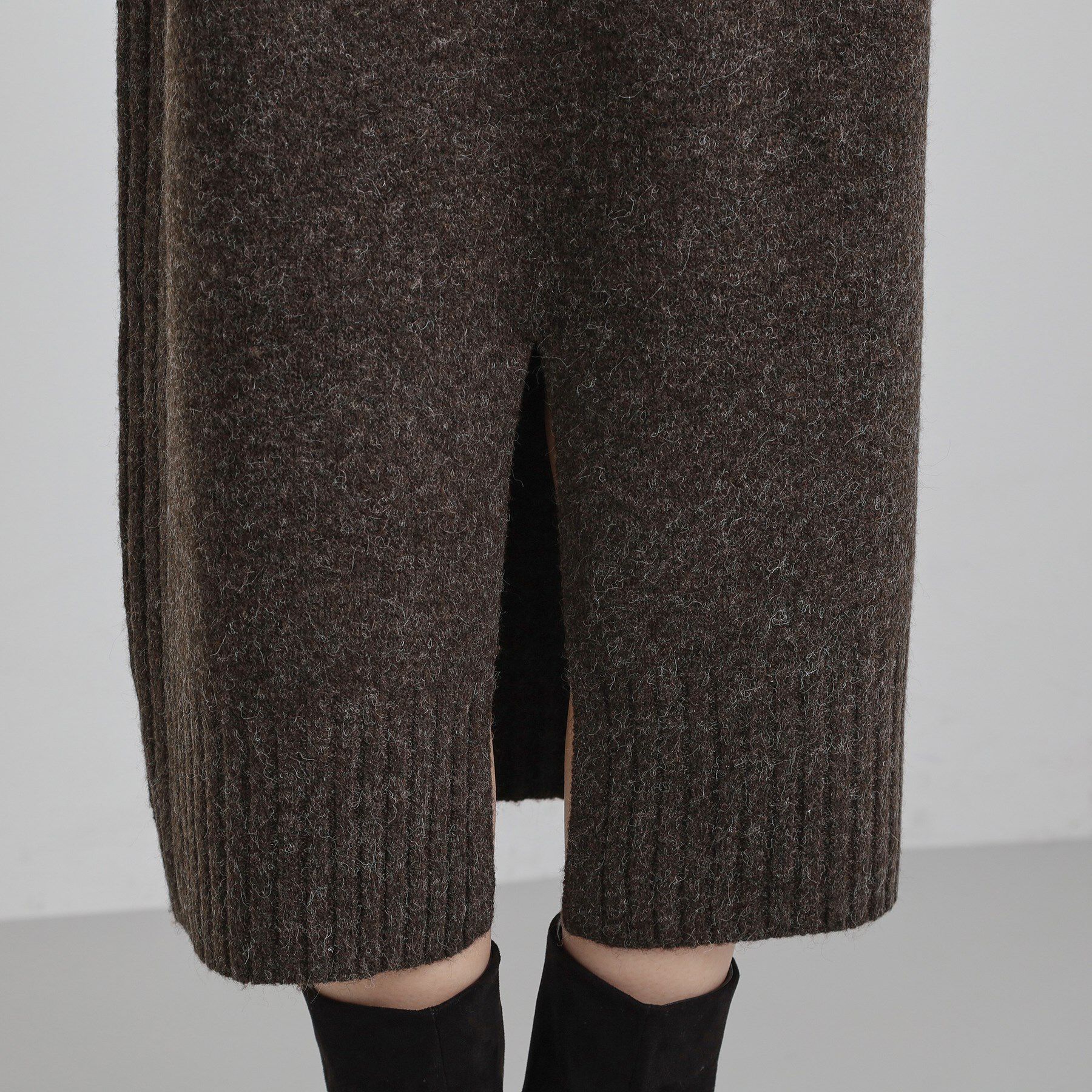 THE SHOP TK「ウール混杢調ハイネックワンピース」|ワンピース|