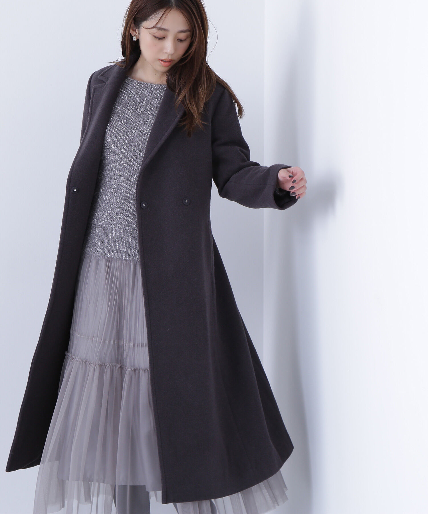  「テーラーベルテッドロングコート」|その他|