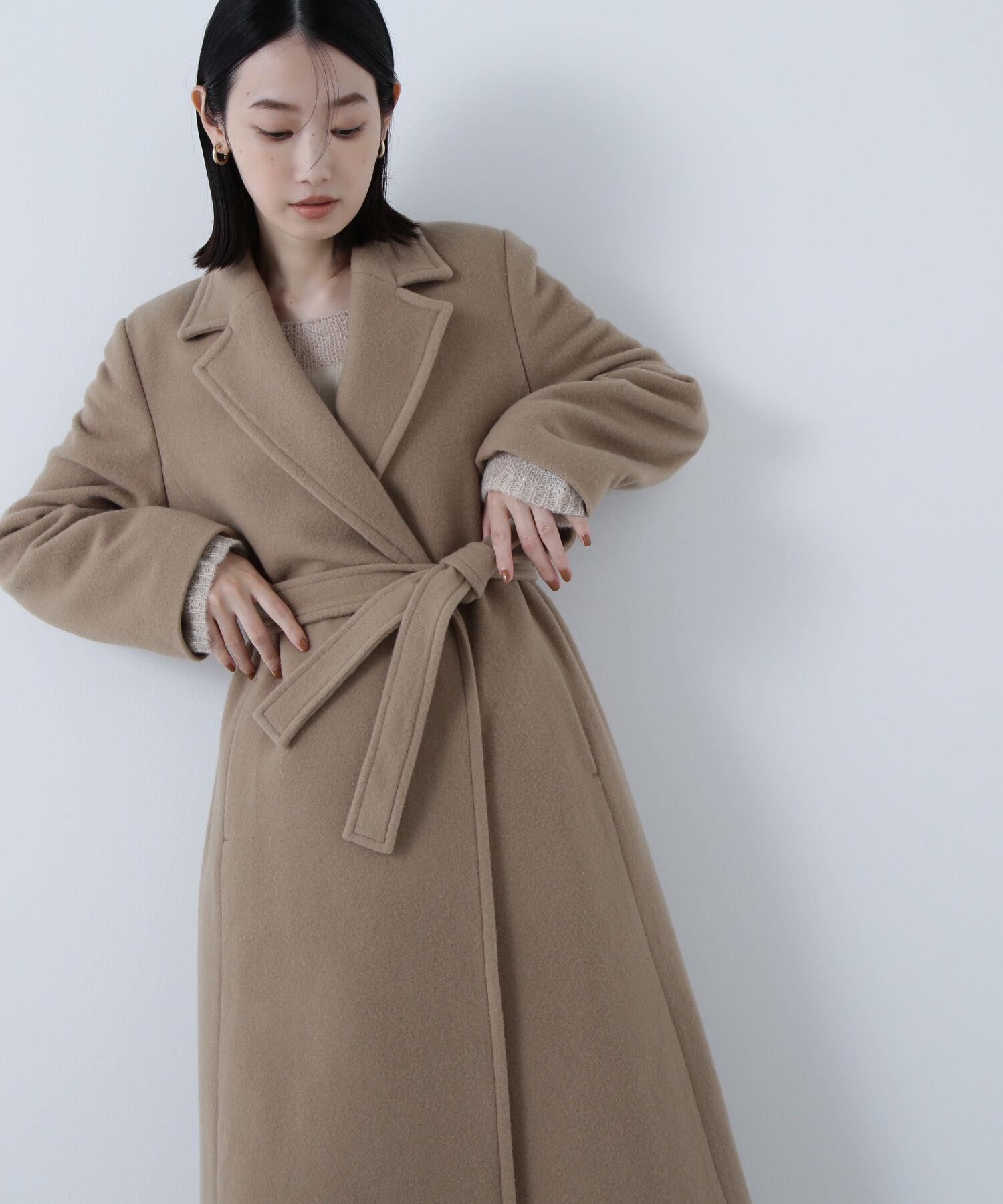  「テーラーベルテッドロングコート」|その他|
