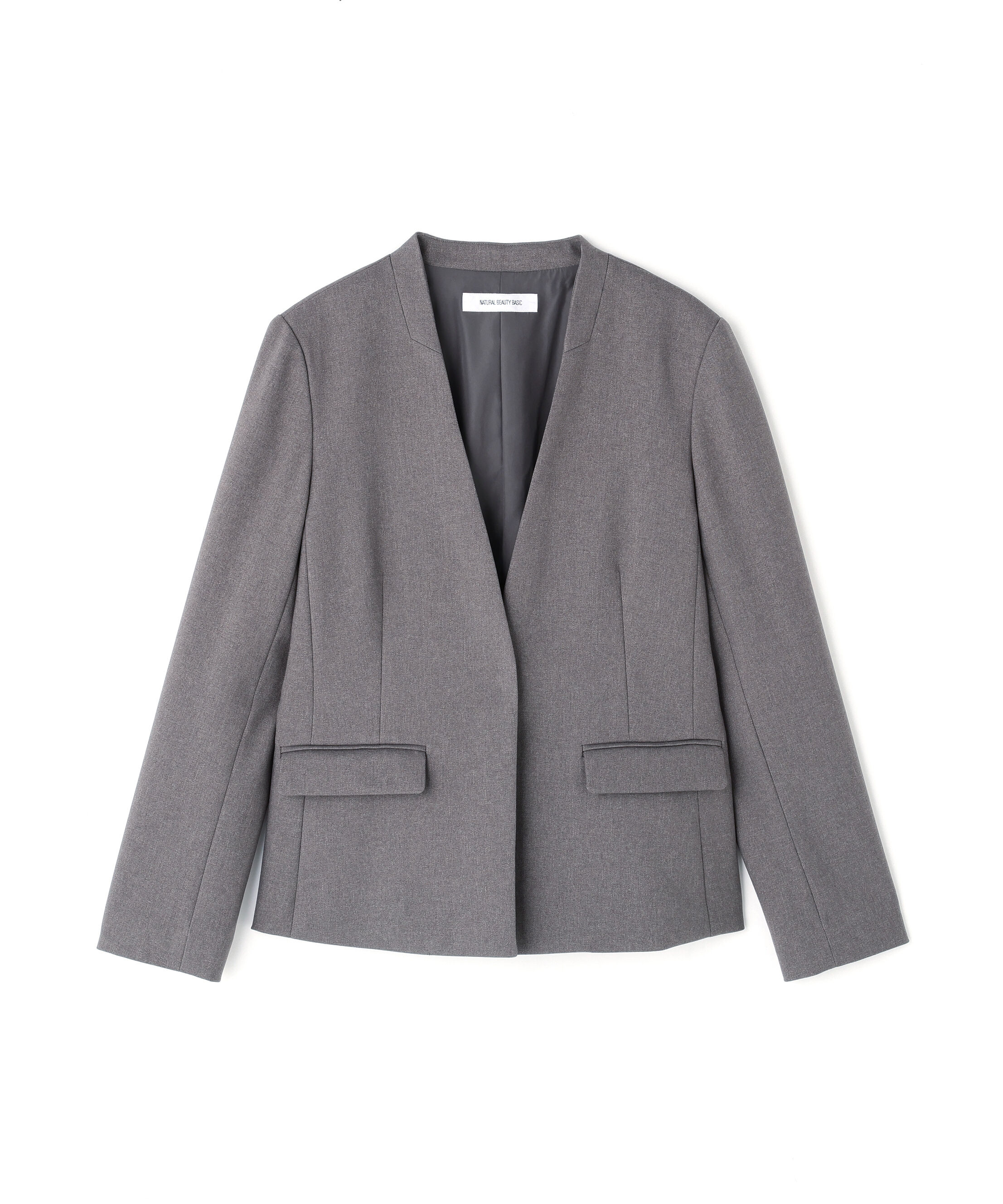  「ウーステッドライクツイル SETUP ノーカラージャケット」|その他|