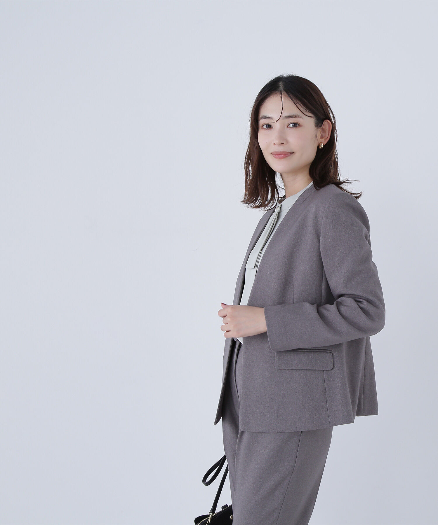  「ウーステッドライクツイル SETUP ノーカラージャケット」|その他|