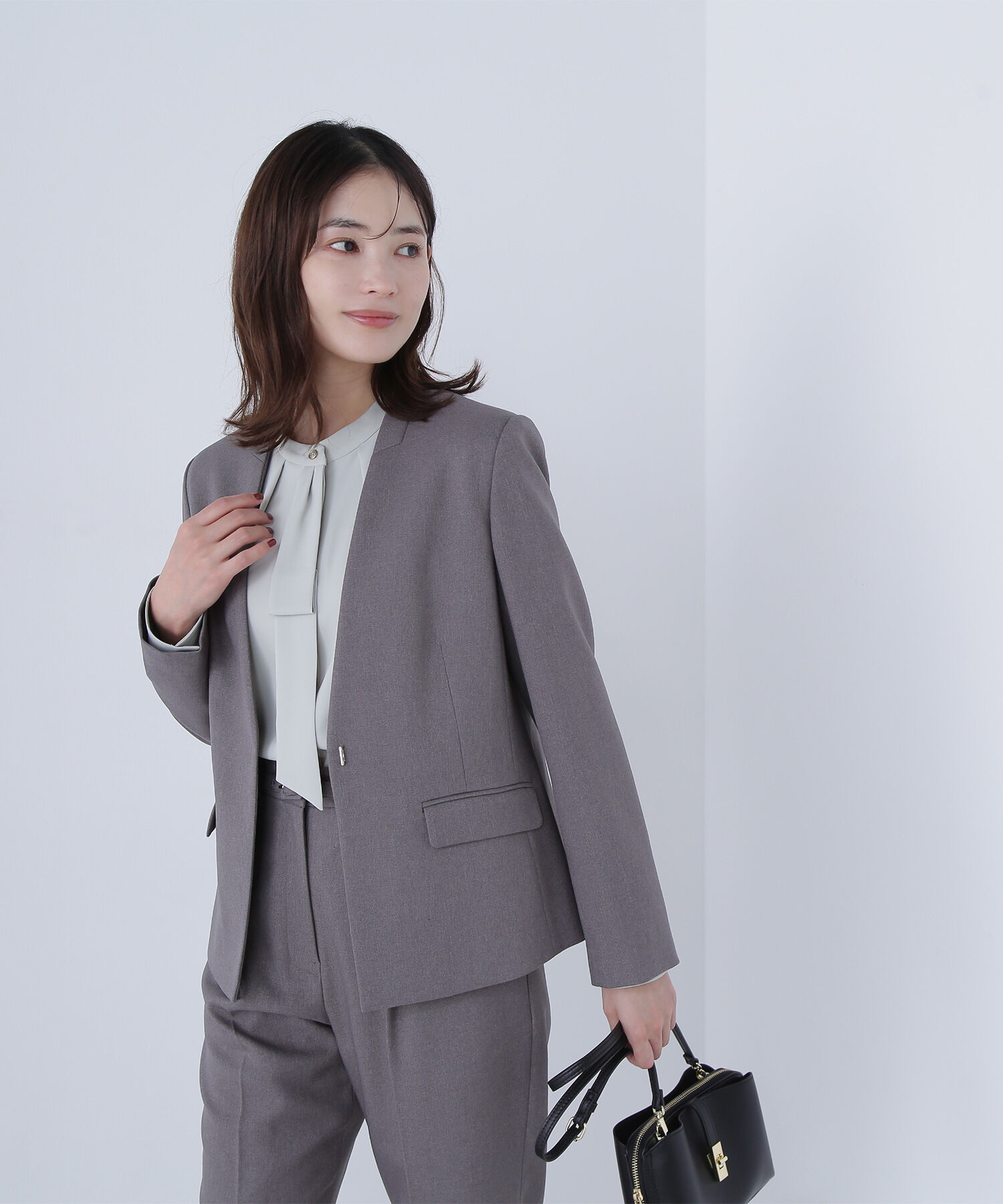  「ウーステッドライクツイル SETUP ノーカラージャケット」|その他|