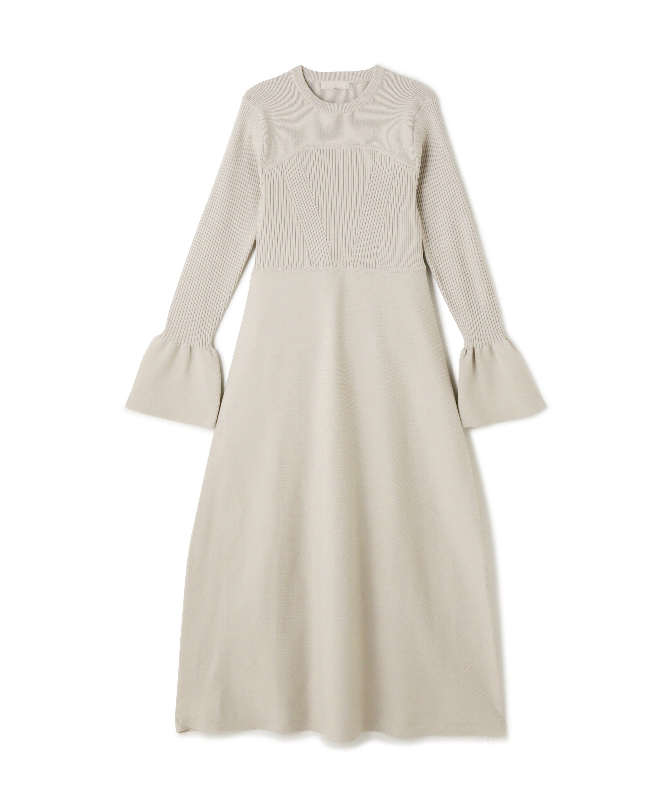  「ベアトップ風フレアワンピース」|ワンピース|