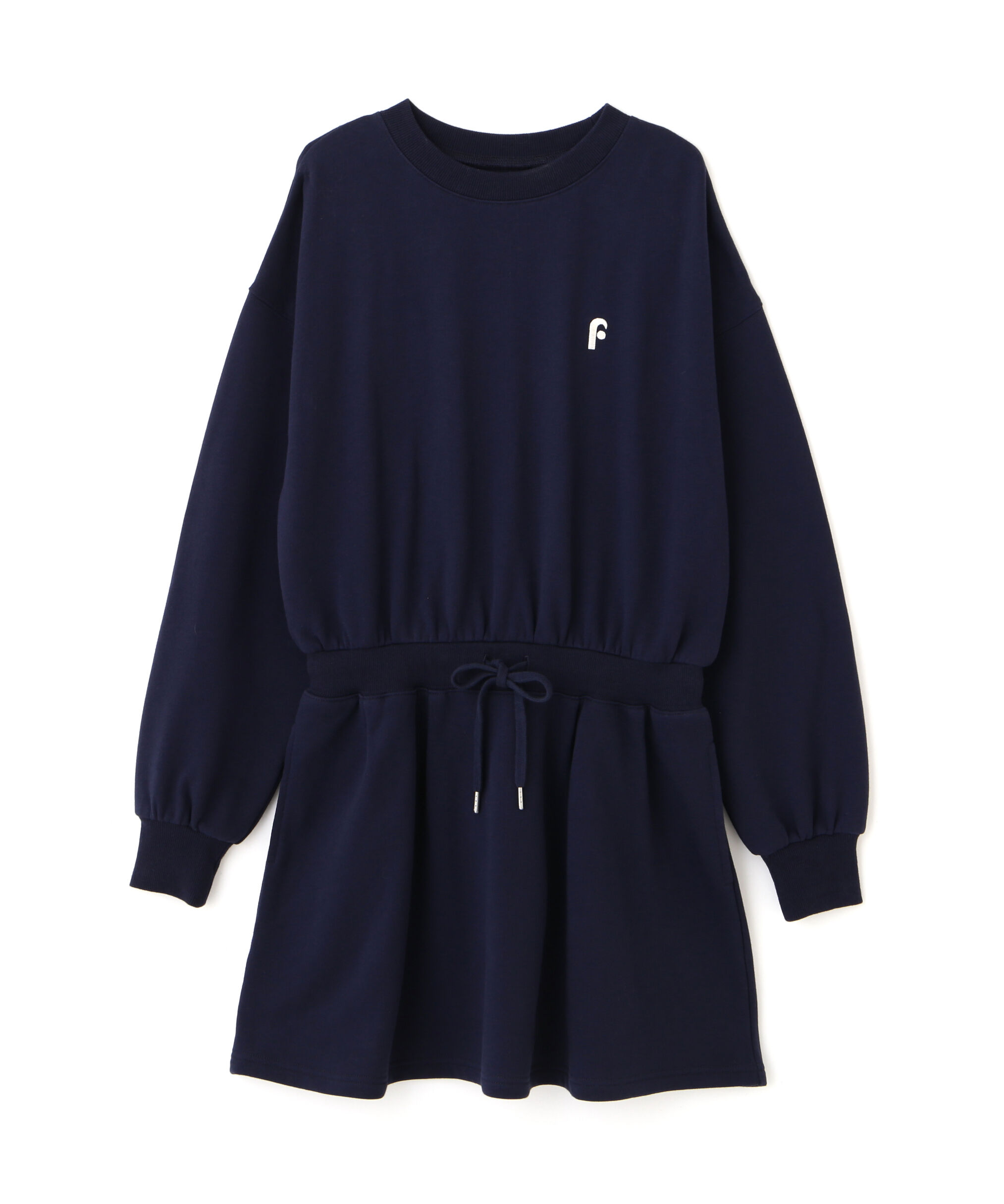  「ロゴ刺繍スウェットミニワンピース」|ワンピース|